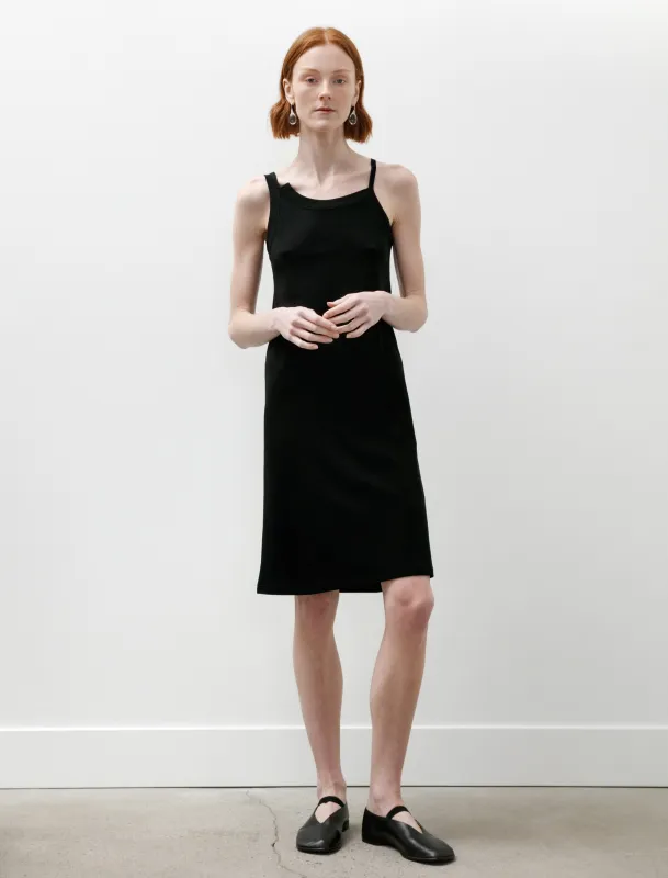 Double Strap Jersey Tank Dress Black made by SHOP NEIGHBOR