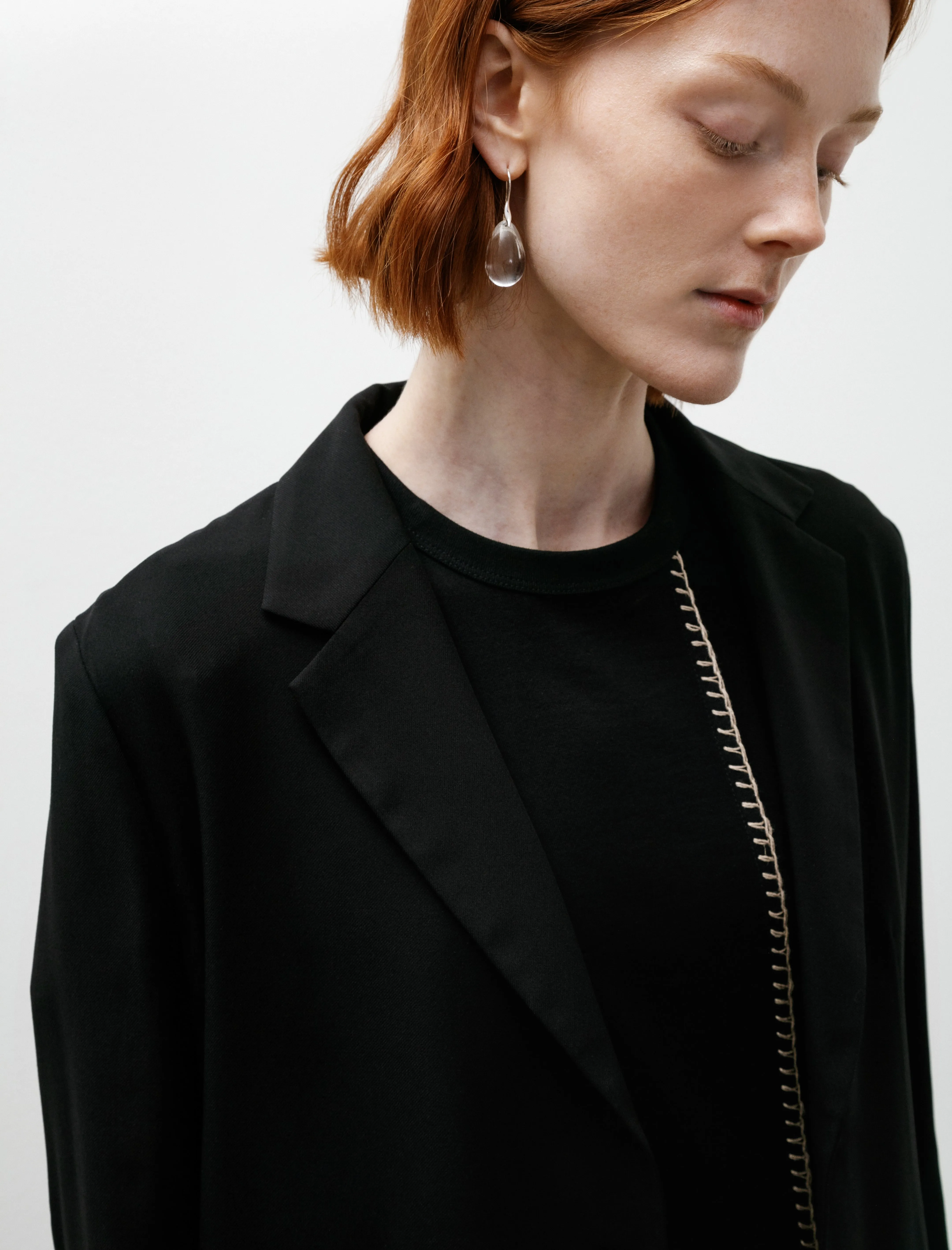 Double Button Asymmetrical Jacket Black sold by SHOP NEIGHBOR product image thumbnail 2