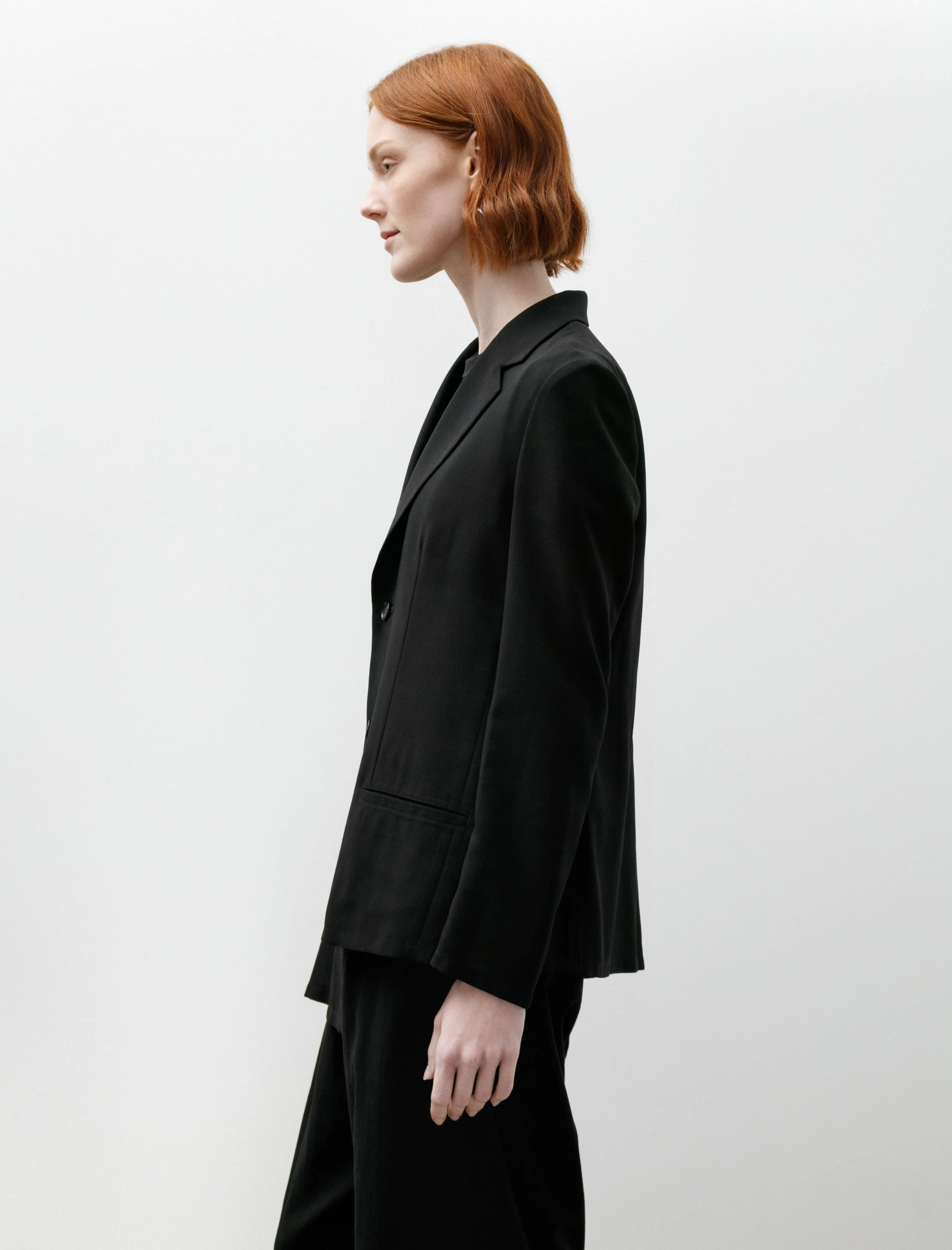 Double Button Asymmetrical Jacket Black sold by SHOP NEIGHBOR product image thumbnail 4