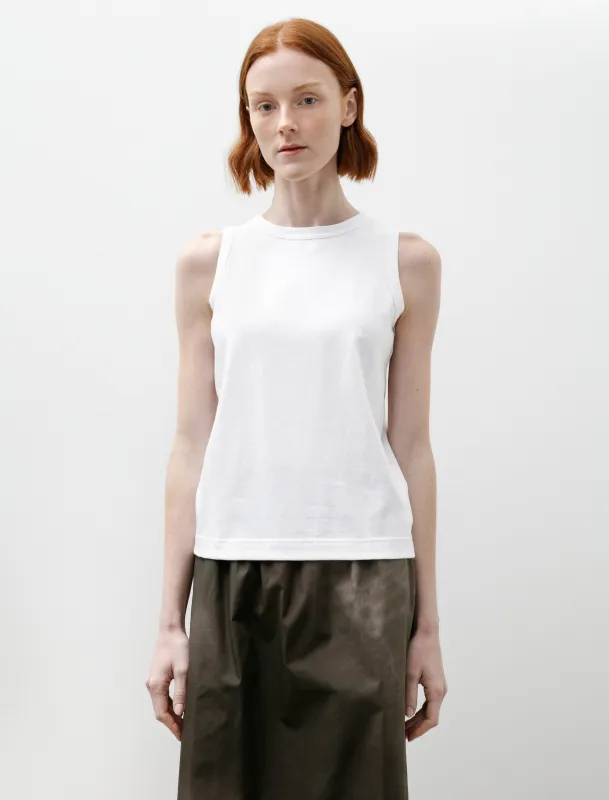 Back Line Sleeveless T-Shirt Ivory made by SHOP NEIGHBOR