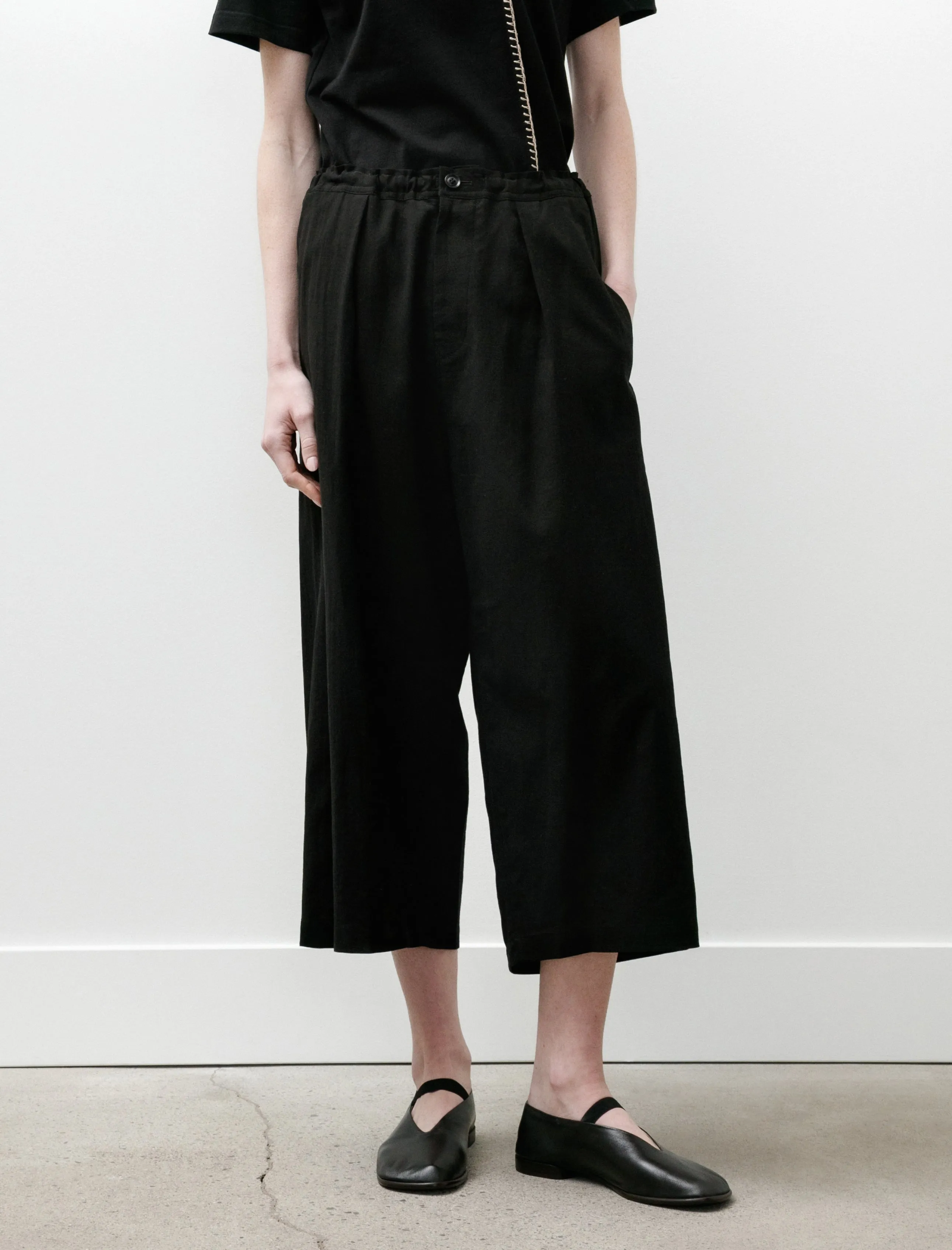 Front Tuck Wide Pants Black sold by SHOP NEIGHBOR product image thumbnail 2