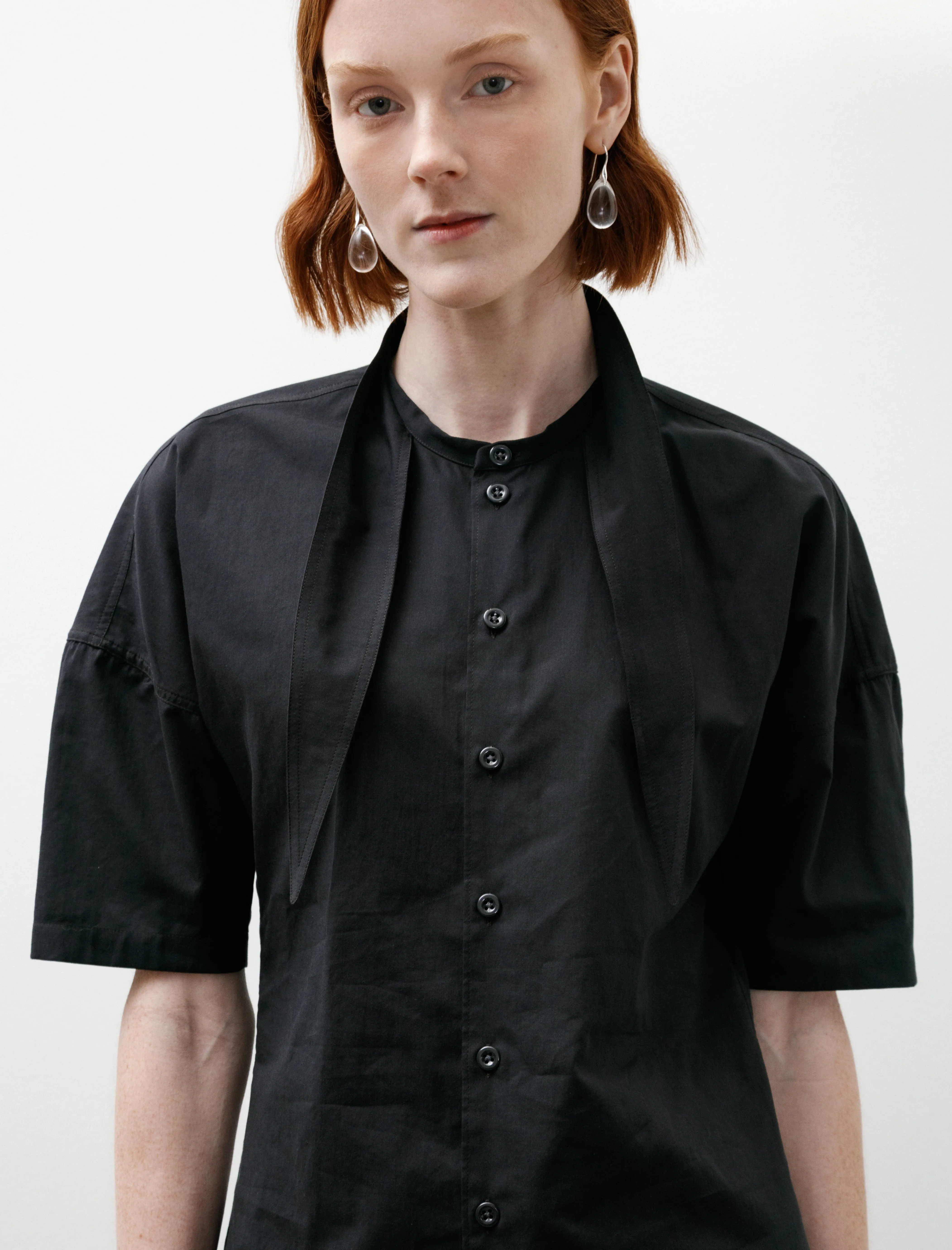 Short Sleeve Shirt with Foulard Squid Ink sold by SHOP NEIGHBOR product image thumbnail 2