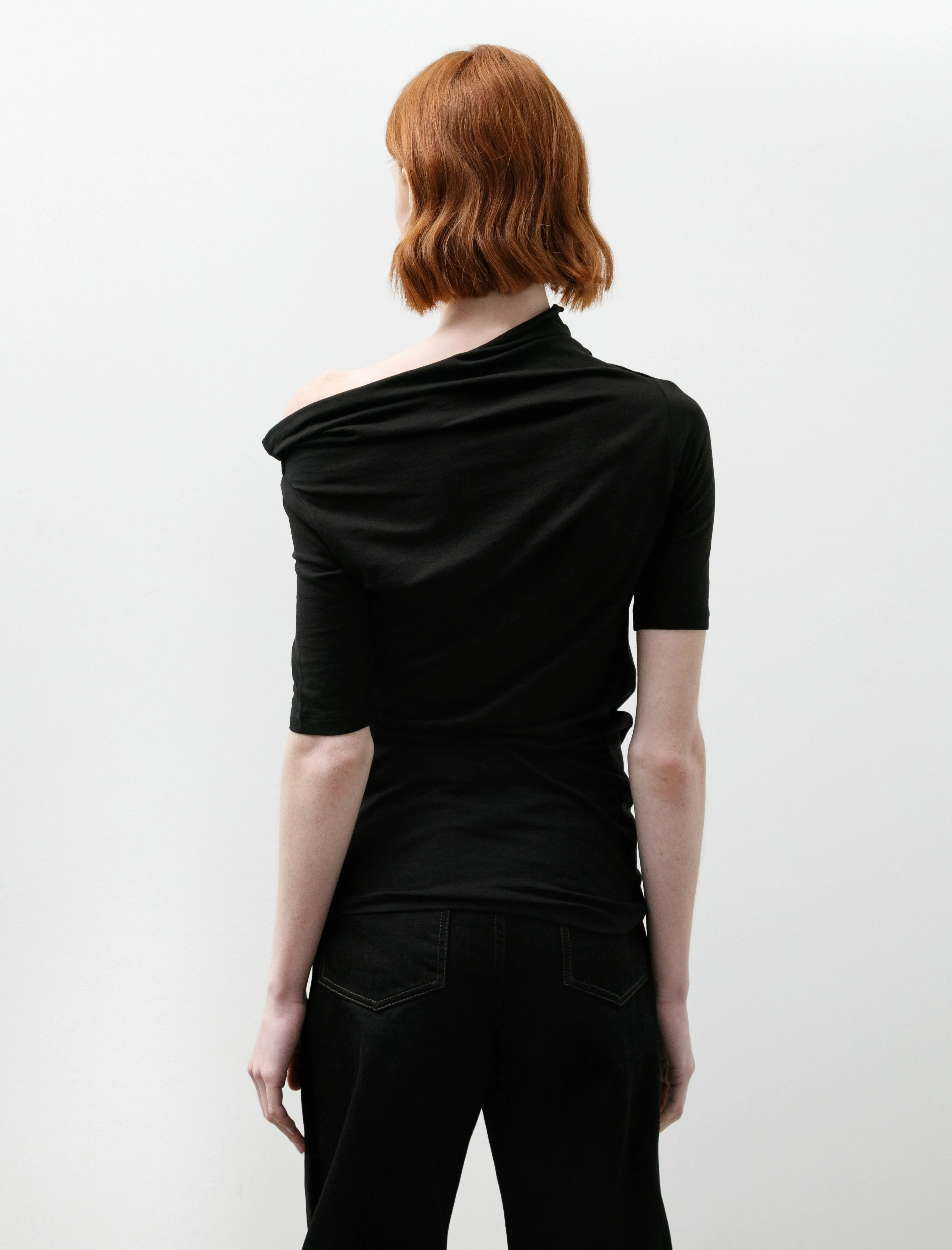 Short Sleeve Twisted Top Black sold by SHOP NEIGHBOR product image thumbnail 4