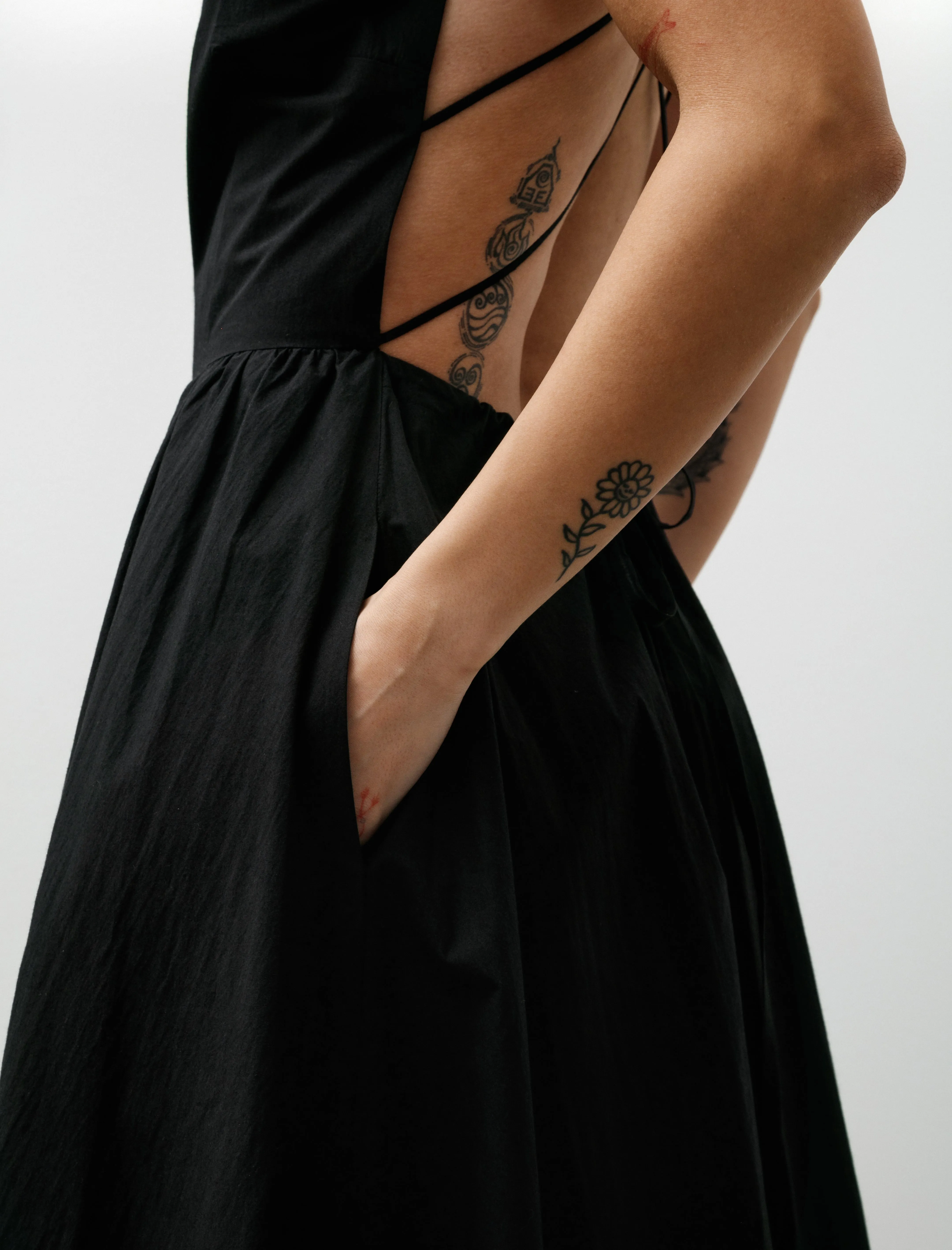 Japanese Cotton Sofia Dress Black sold by SHOP NEIGHBOR product image thumbnail 4