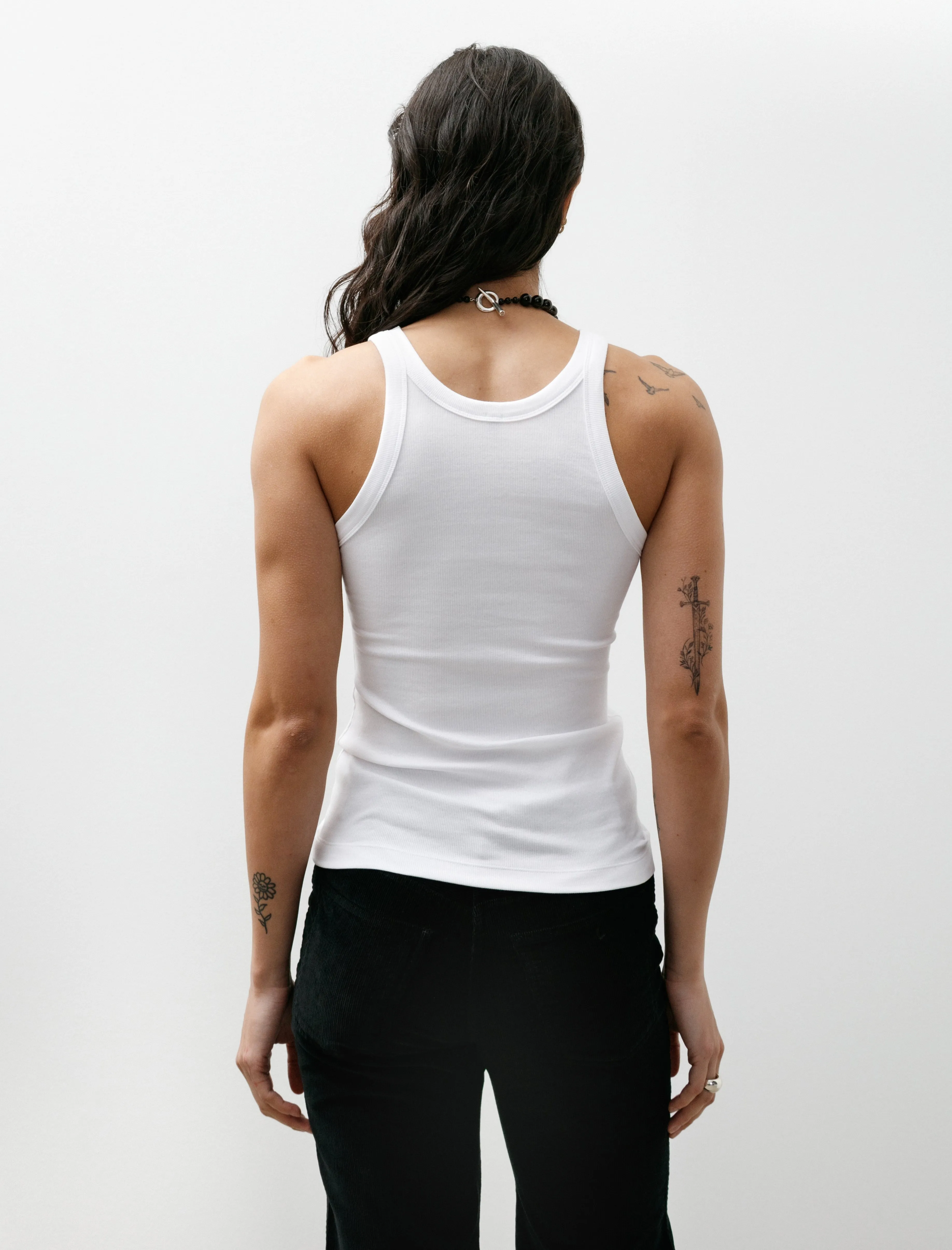 Curved Rib Tank White sold by SHOP NEIGHBOR product image thumbnail 4