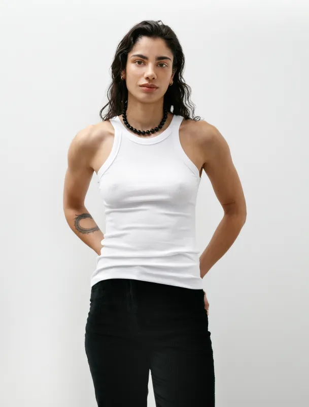 Curved Rib Tank White made by SHOP NEIGHBOR