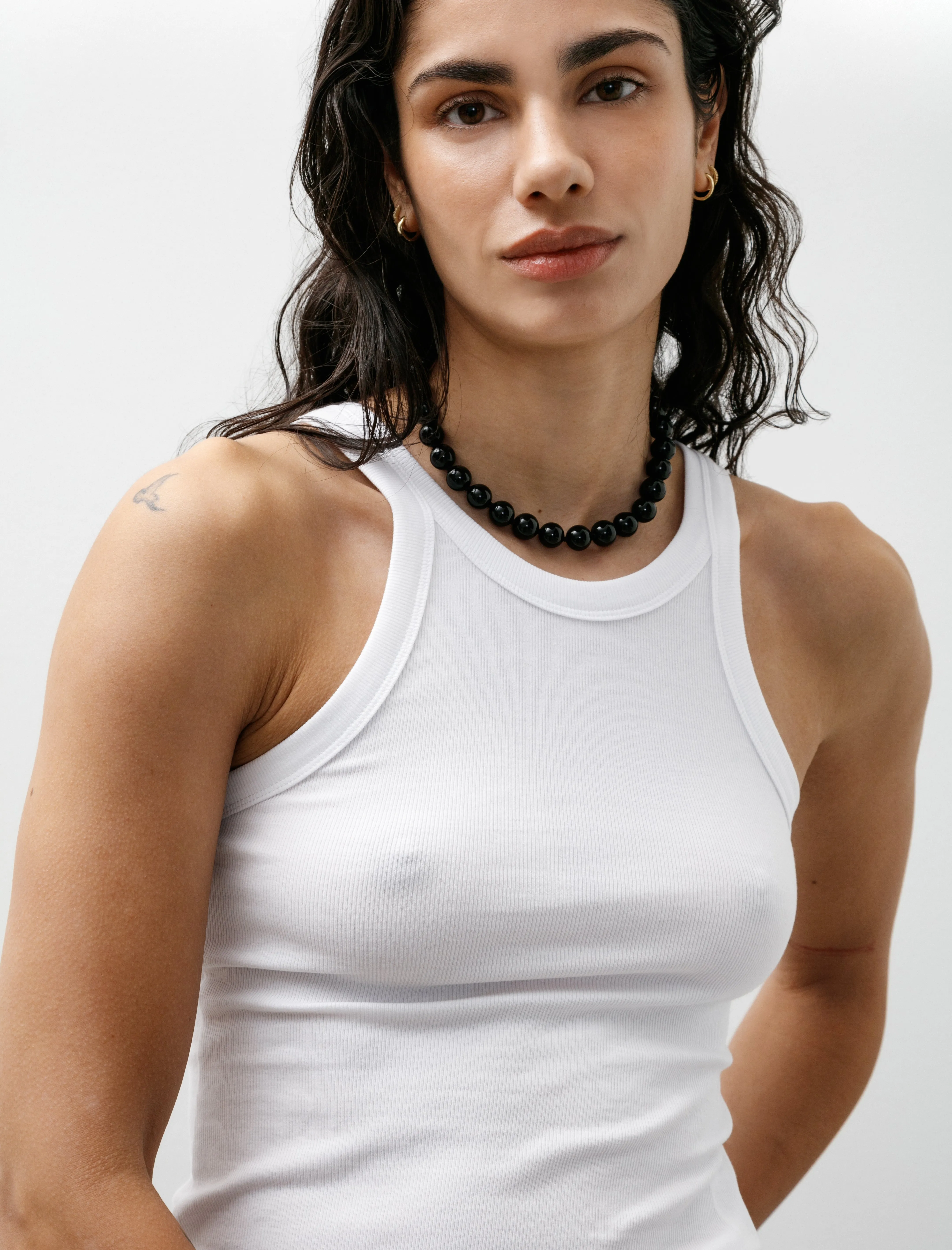Curved Rib Tank White sold by SHOP NEIGHBOR product image thumbnail 2