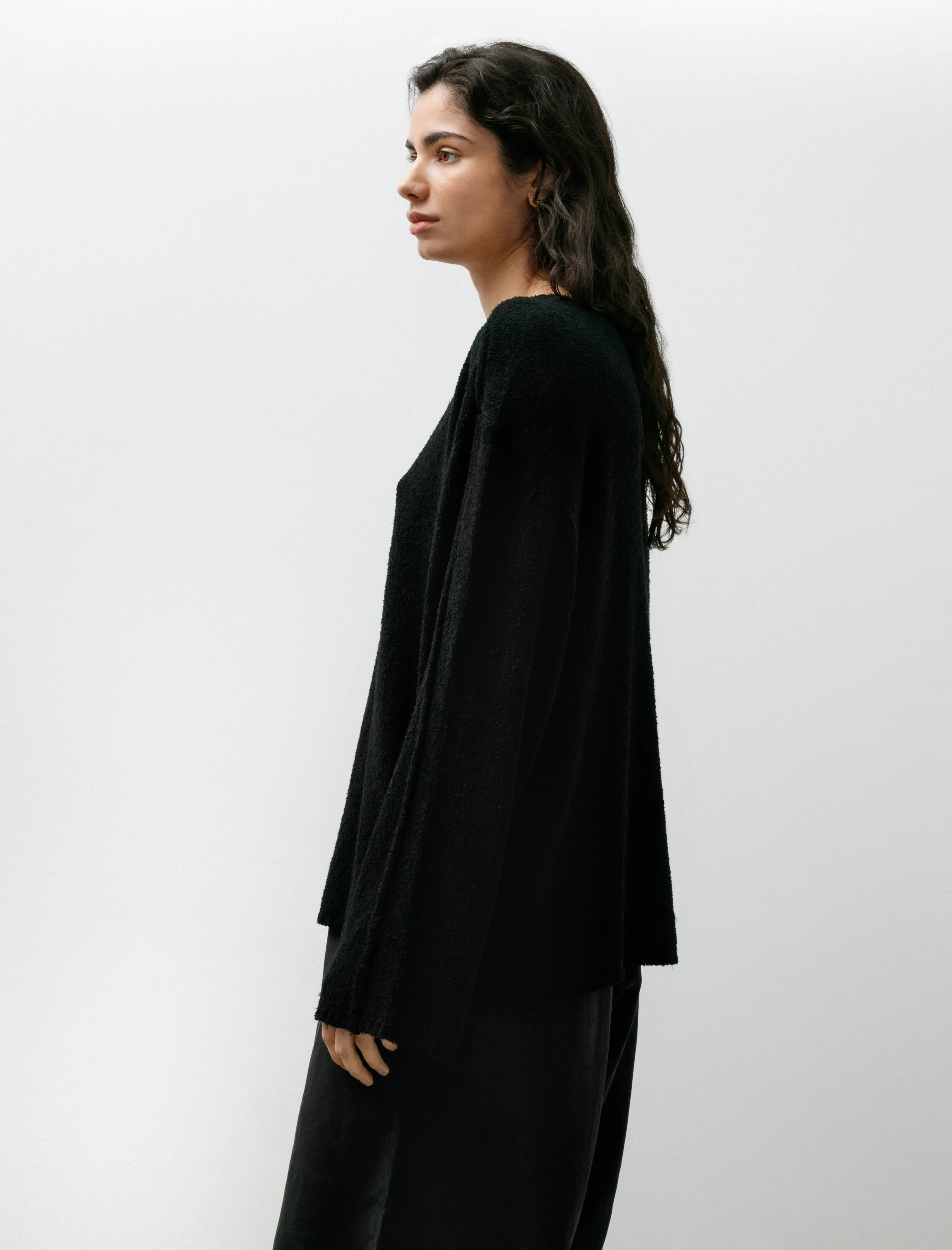 No.317 Cotton Cashmere Knitted Top Black sold by SHOP NEIGHBOR product image thumbnail 3