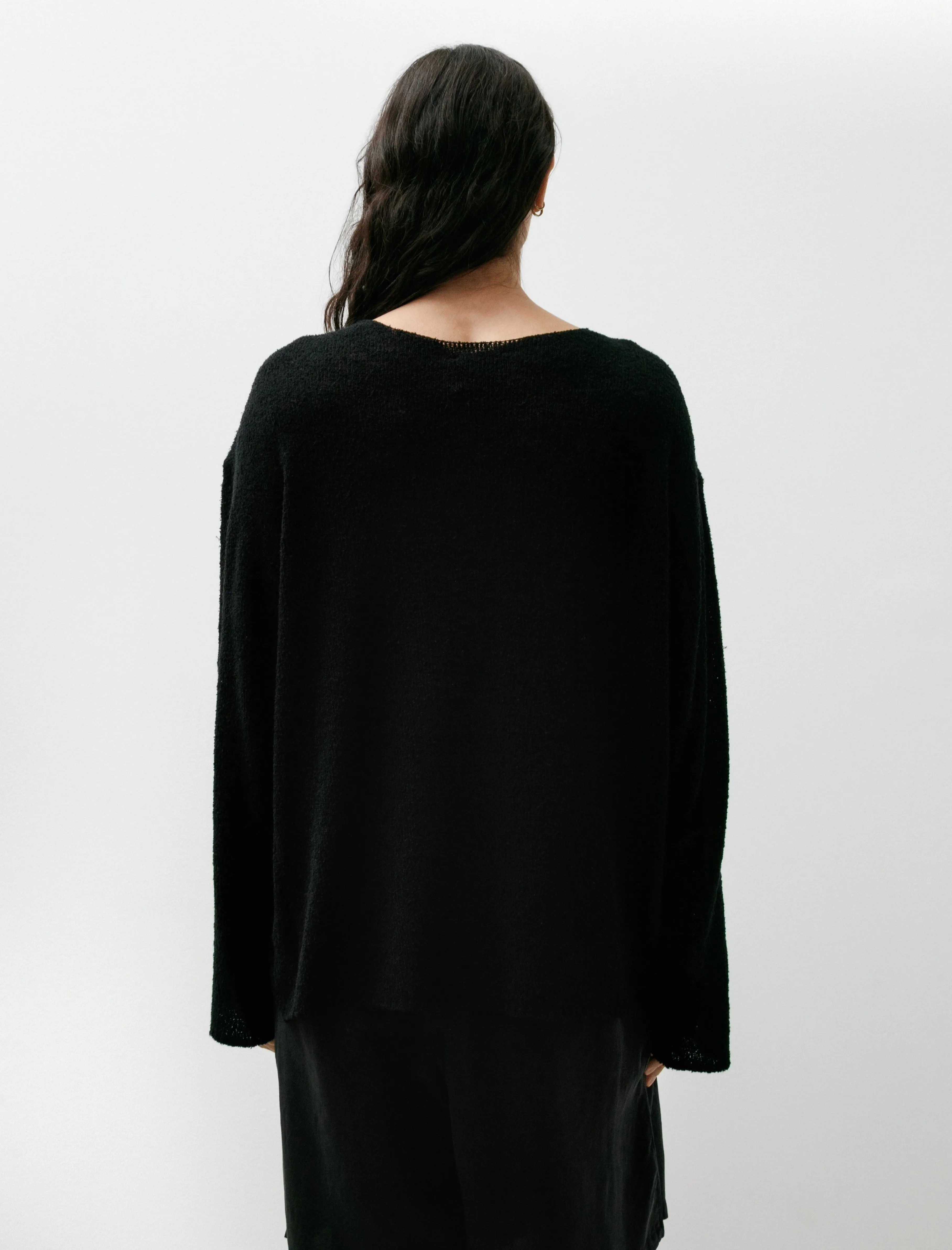 No.317 Cotton Cashmere Knitted Top Black sold by SHOP NEIGHBOR product image thumbnail 4