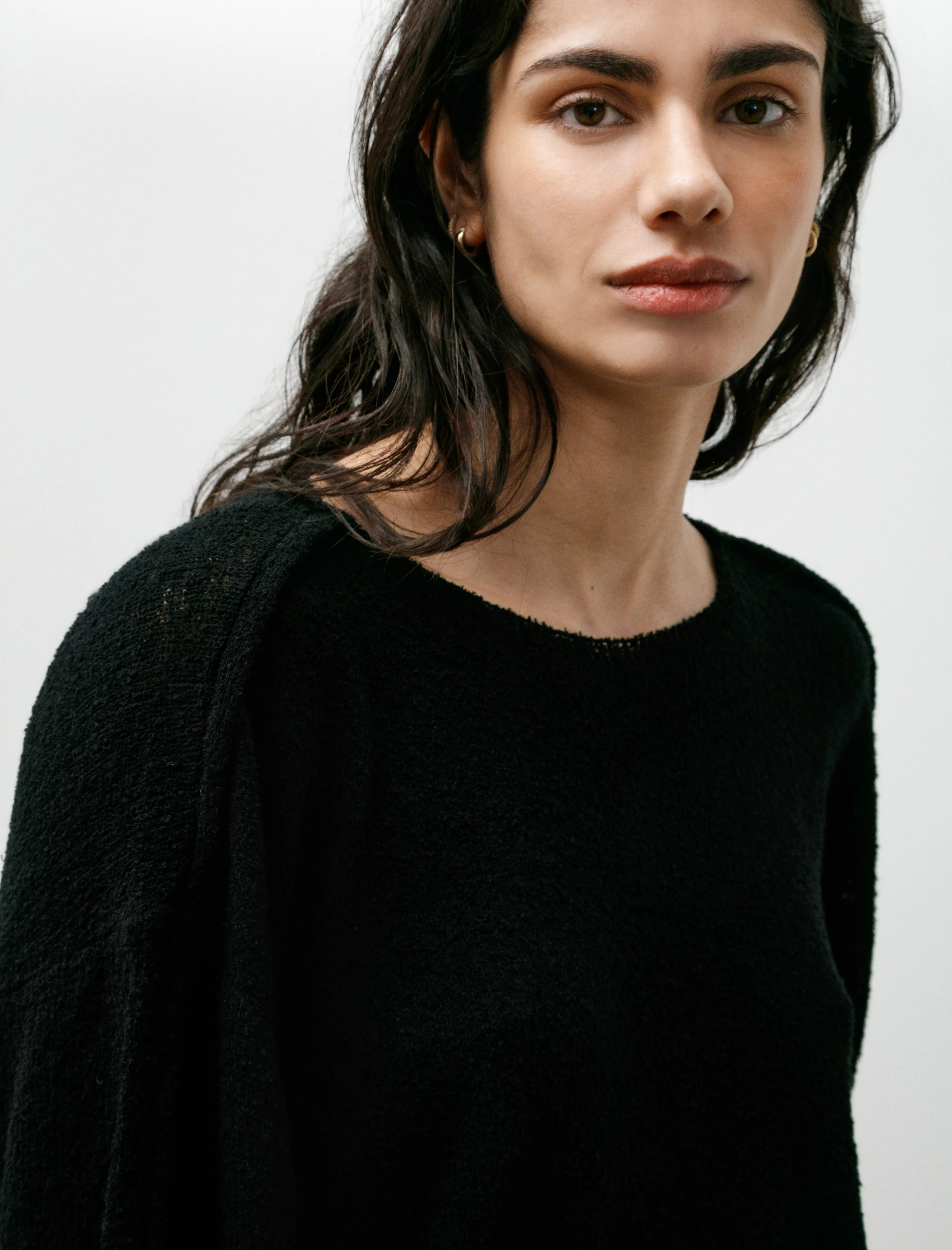 No.317 Cotton Cashmere Knitted Top Black sold by SHOP NEIGHBOR product image thumbnail 2