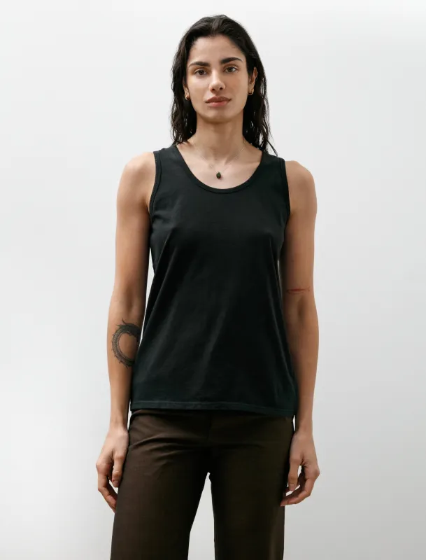 No.326 Organic Cotton Tank Top Black made by SHOP NEIGHBOR