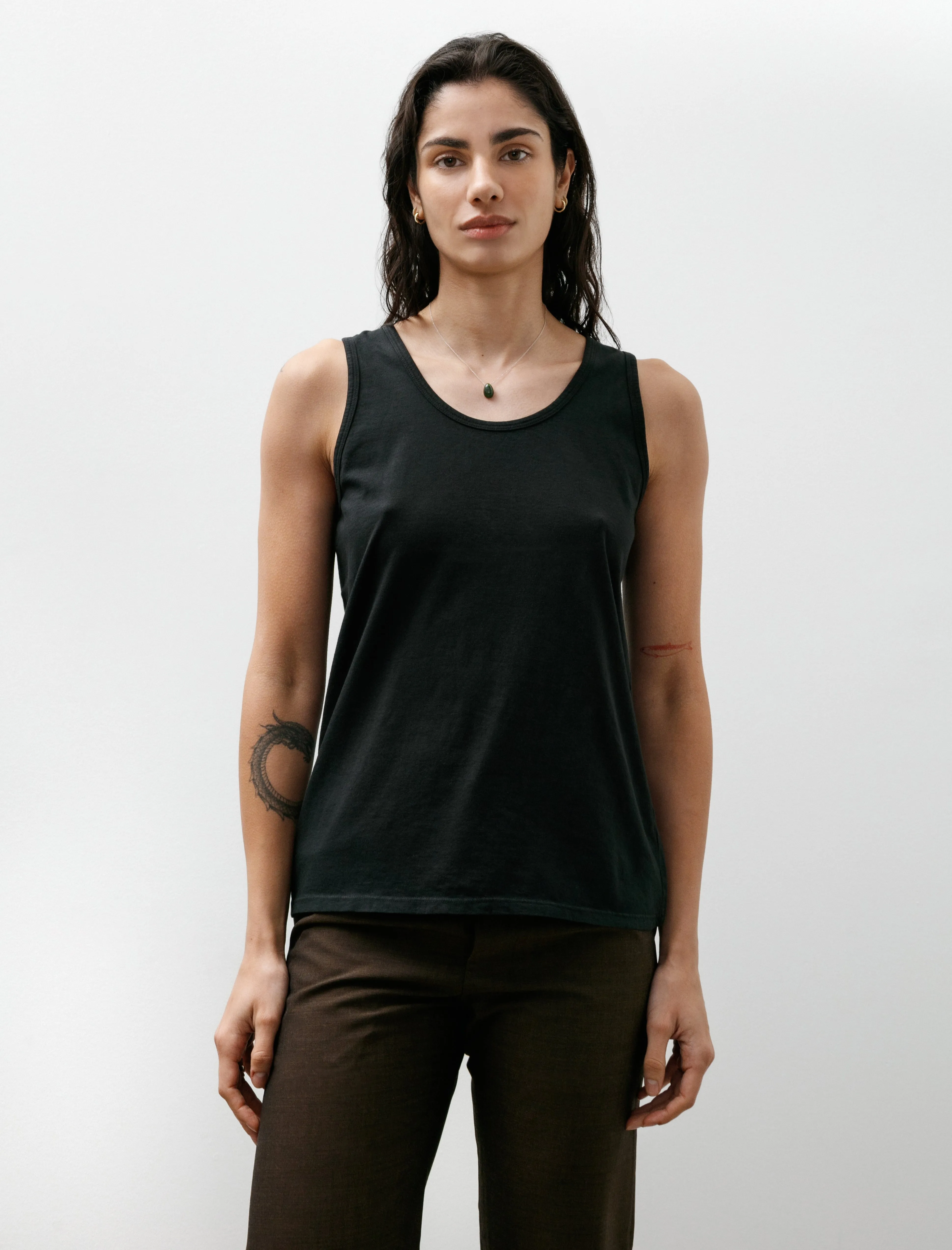 No.326 Organic Cotton Tank Top Black sold by SHOP NEIGHBOR