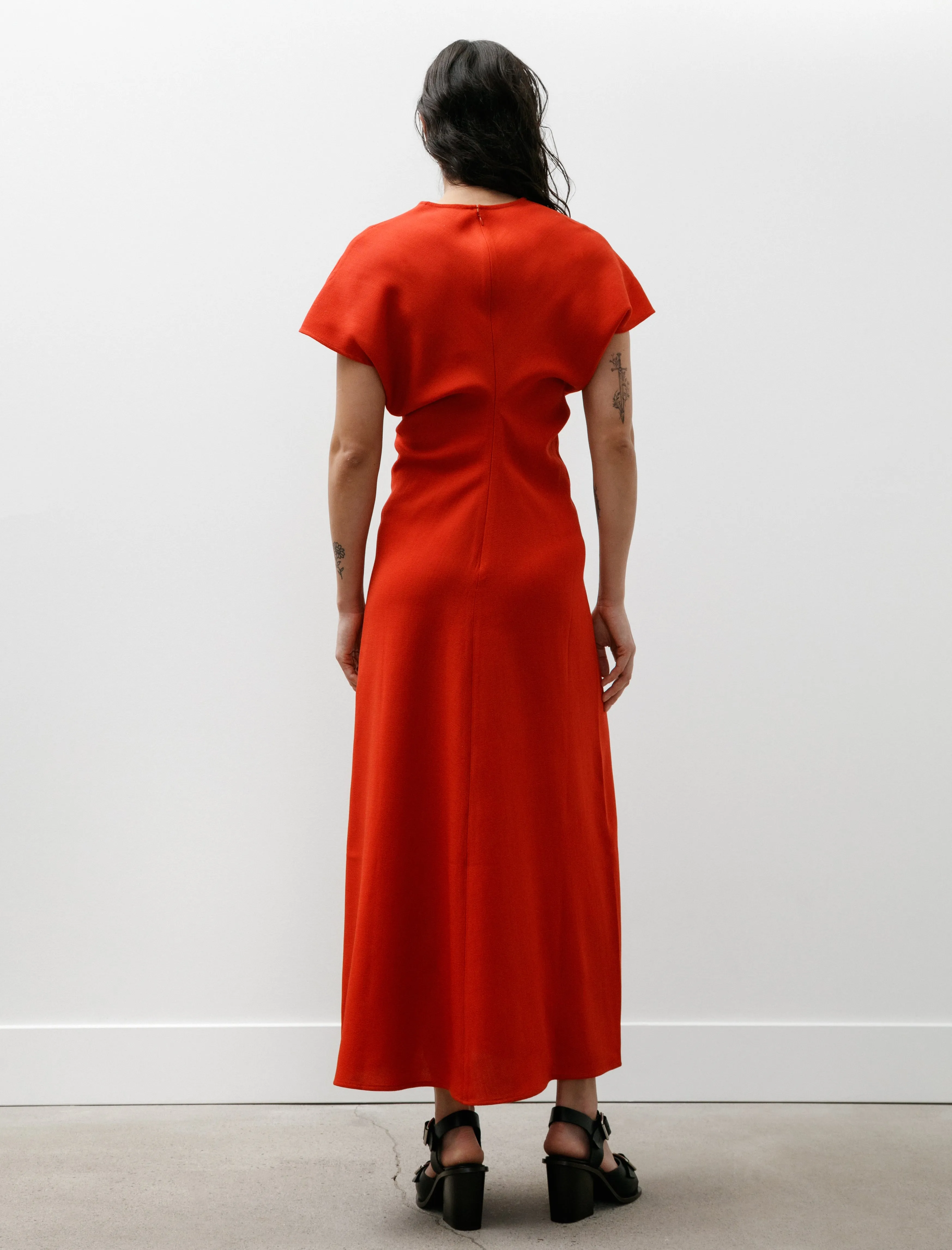 Slouch Waist Wool Dress Poppy sold by SHOP NEIGHBOR product image thumbnail 4