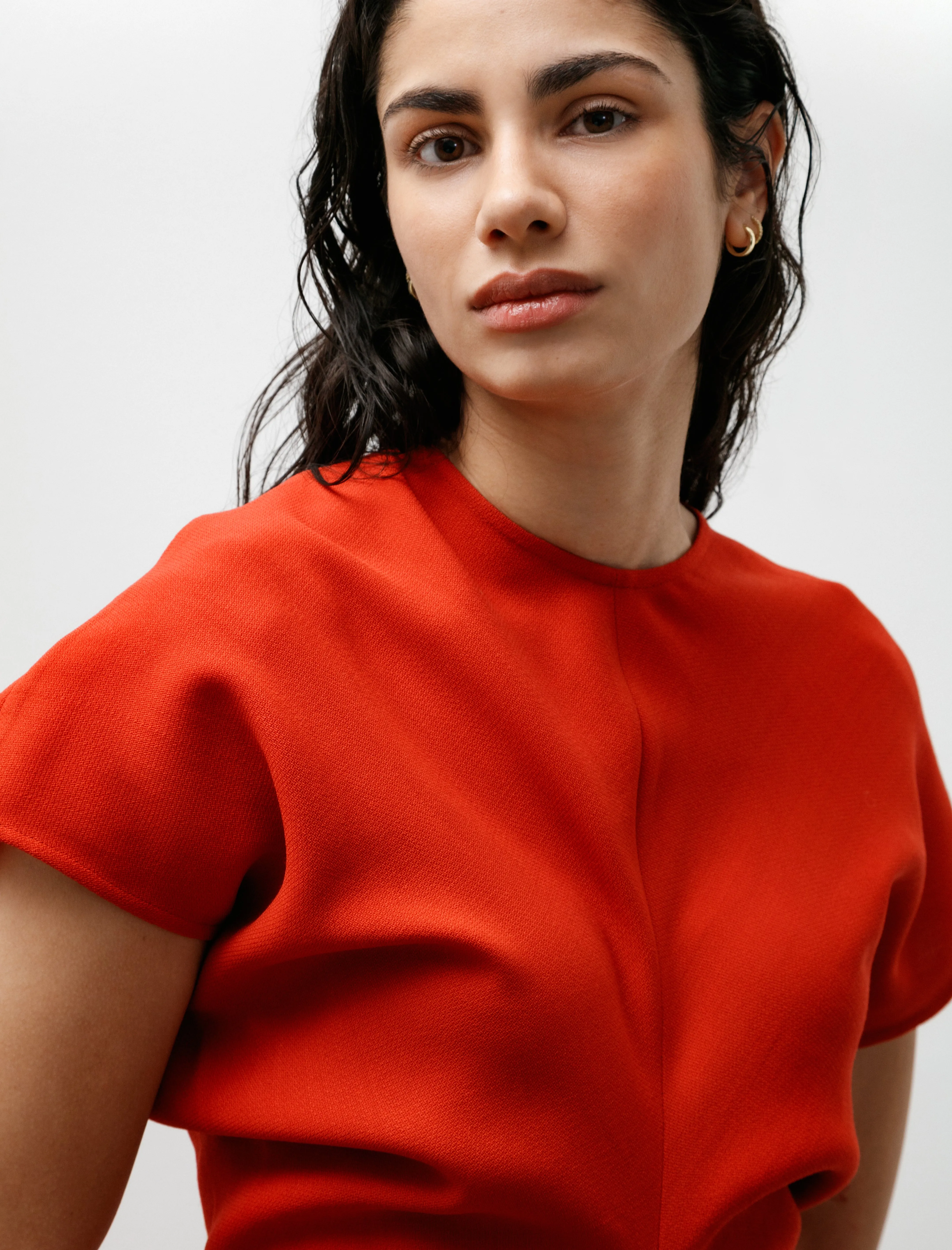 Slouch Waist Wool Dress Poppy sold by SHOP NEIGHBOR product image thumbnail 2