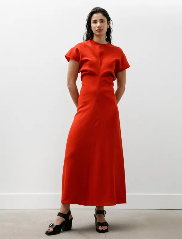Slouch Waist Wool Dress Poppy made by SHOP NEIGHBOR