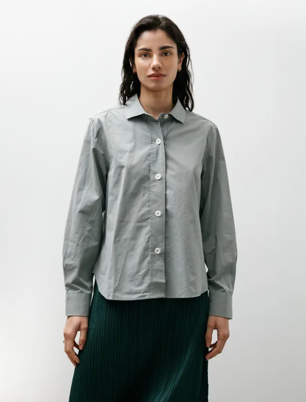 MHL Simple Shirt Compact Cotton Poplin Fog made by SHOP NEIGHBOR