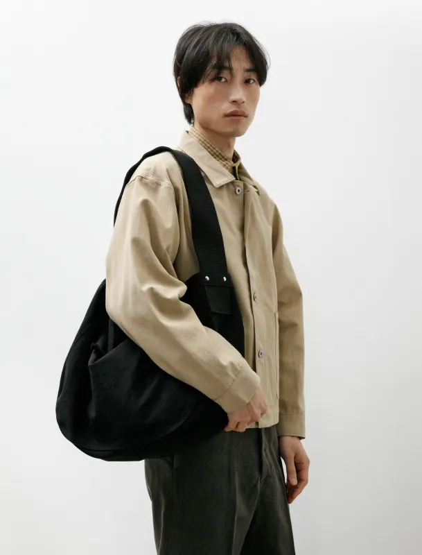 Lot 004 Newsboy Bag Black made by Taiga Takahashi Mens