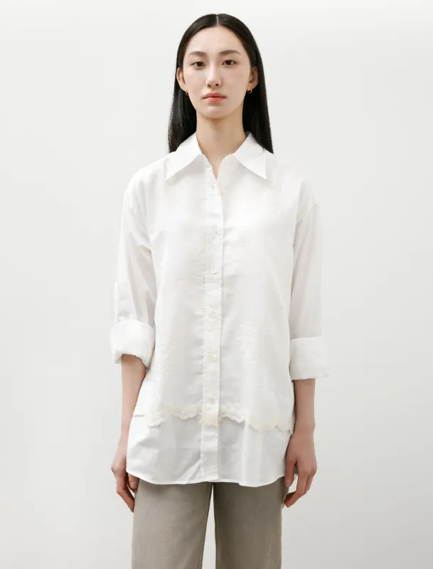 Precious Shirt Ivory Cloud Breezy Cotton made by Our Legacy Womens