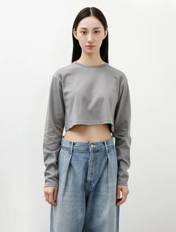 Silky Smooth L/S Compact Tee Gray made by SHOP NEIGHBOR