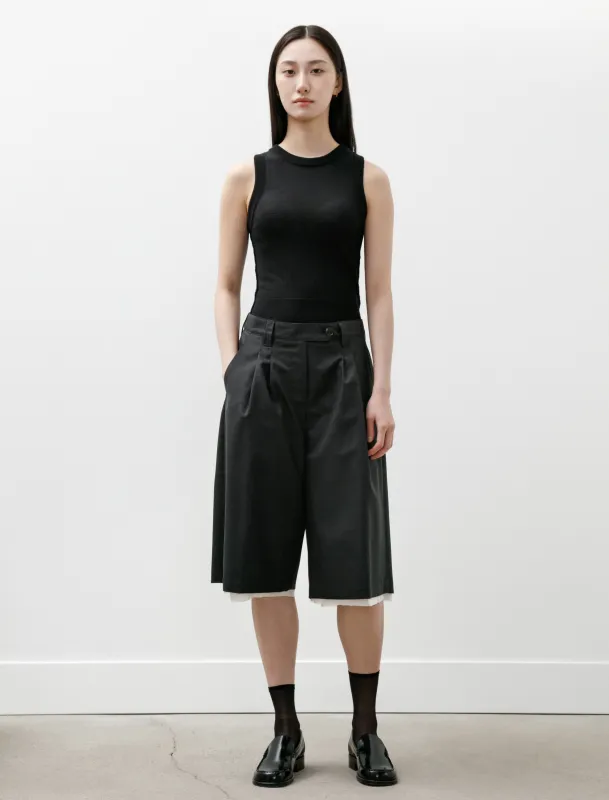 Slash Shorts Dark Grey Tropical Wool made by SHOP NEIGHBOR