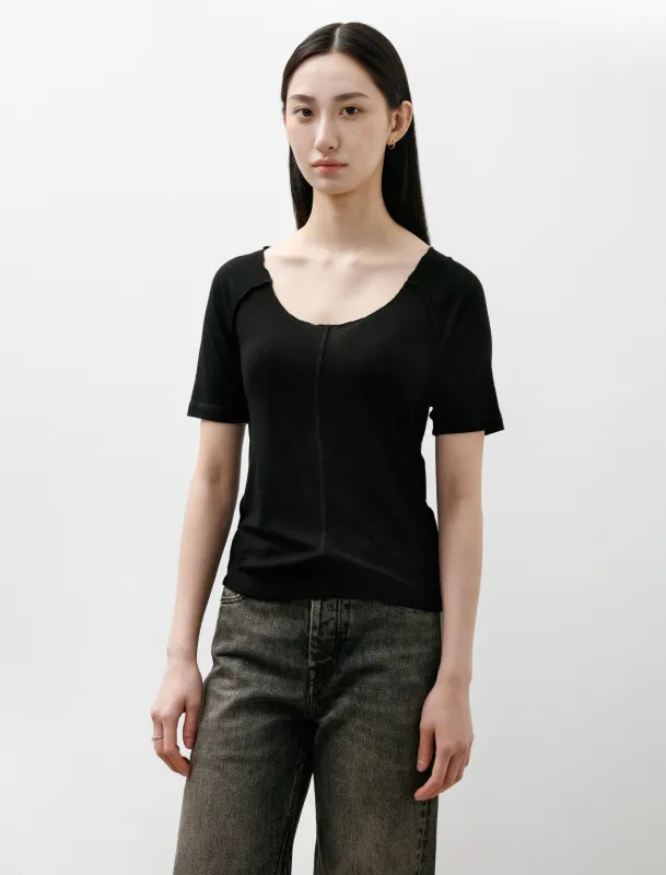 Flatlock Raglan Tee Black Rib made by SHOP NEIGHBOR