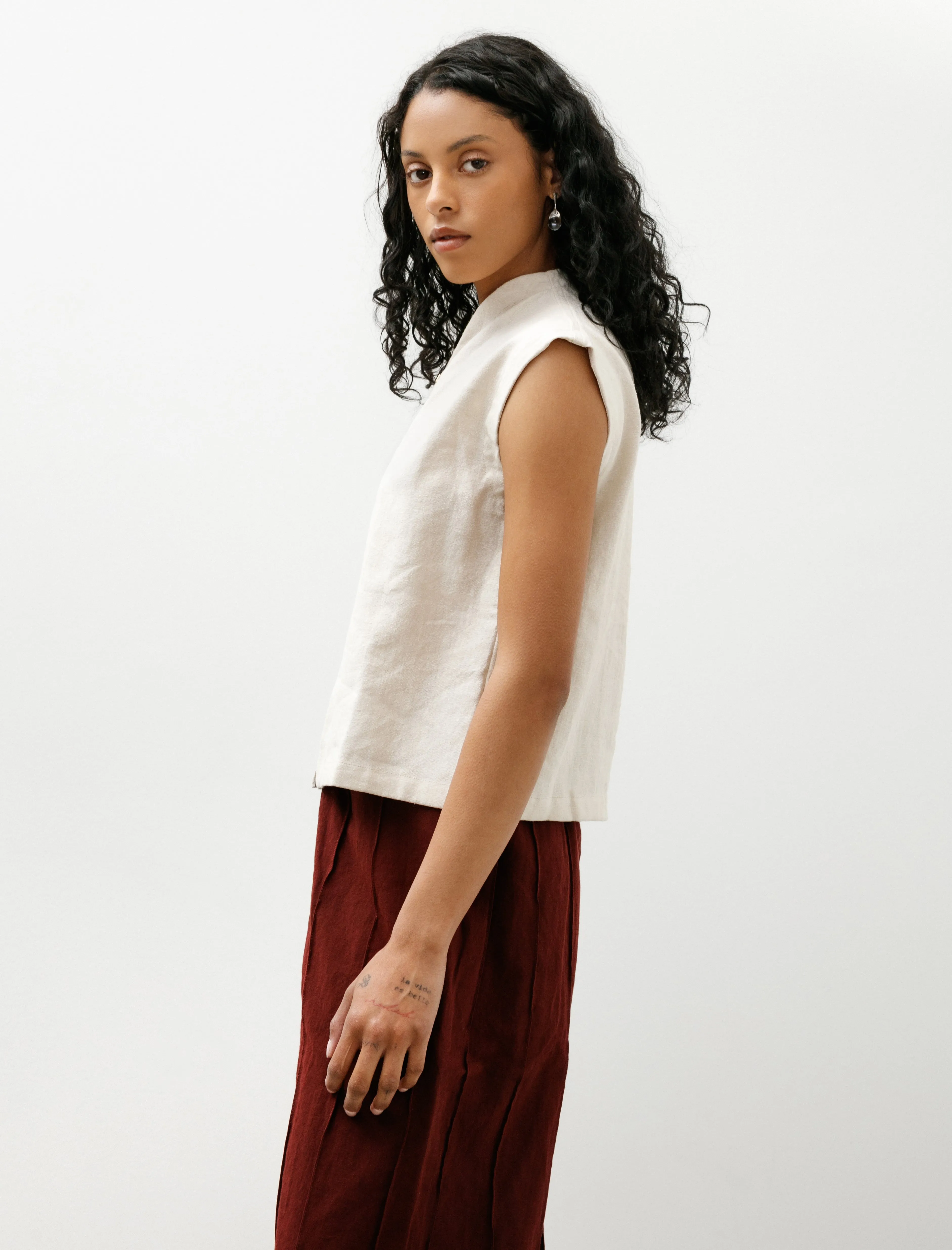 WR20 Shirt-5 Zip Tank Sand Grosgrain sold by SHOP NEIGHBOR product image thumbnail 2