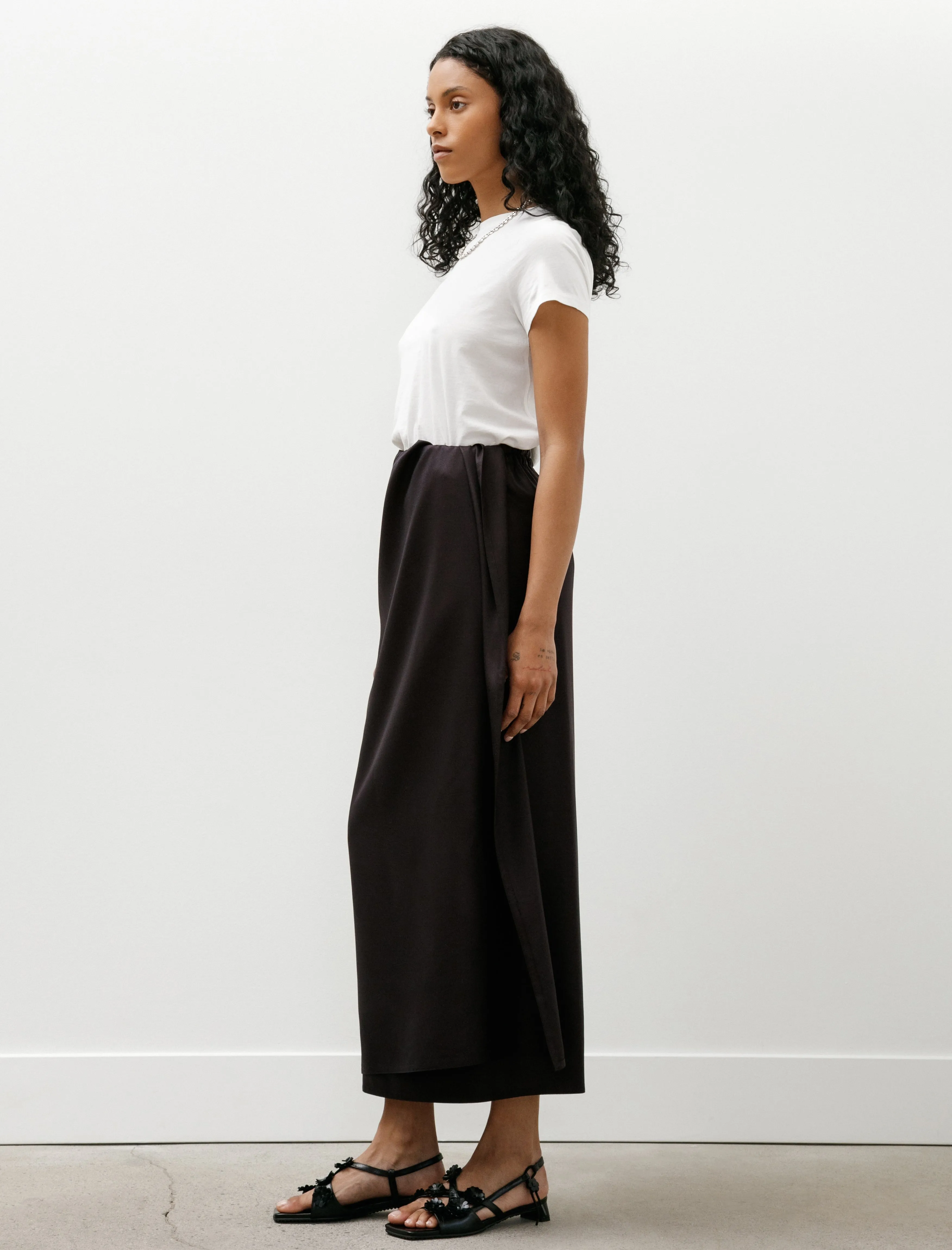 Long Sarong Skirt Twill Black Iris sold by SHOP NEIGHBOR product image thumbnail 4