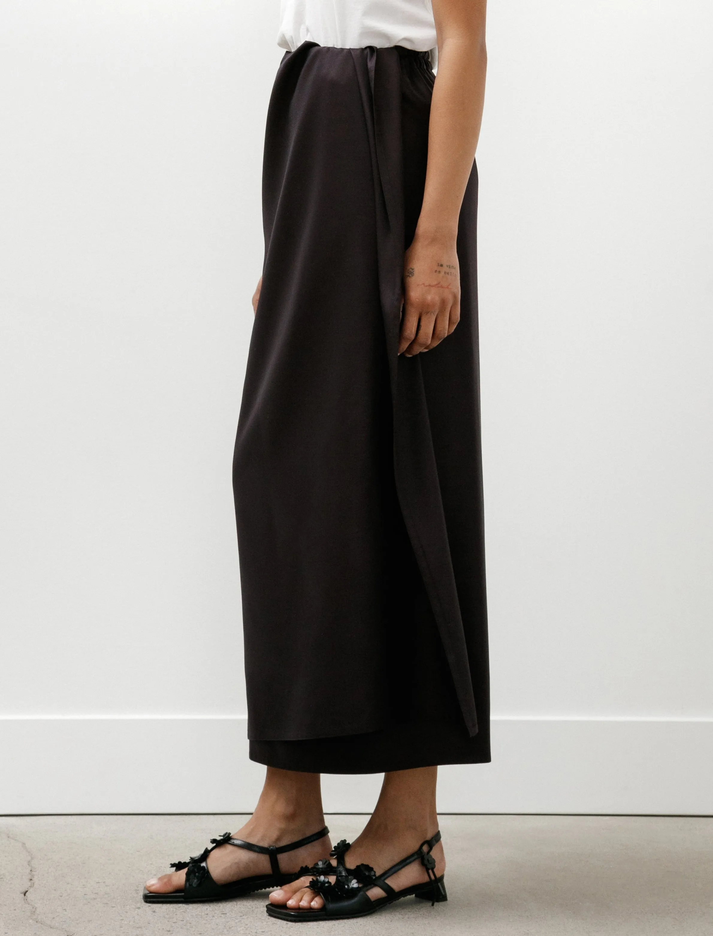 Long Sarong Skirt Twill Black Iris sold by SHOP NEIGHBOR product image thumbnail 3