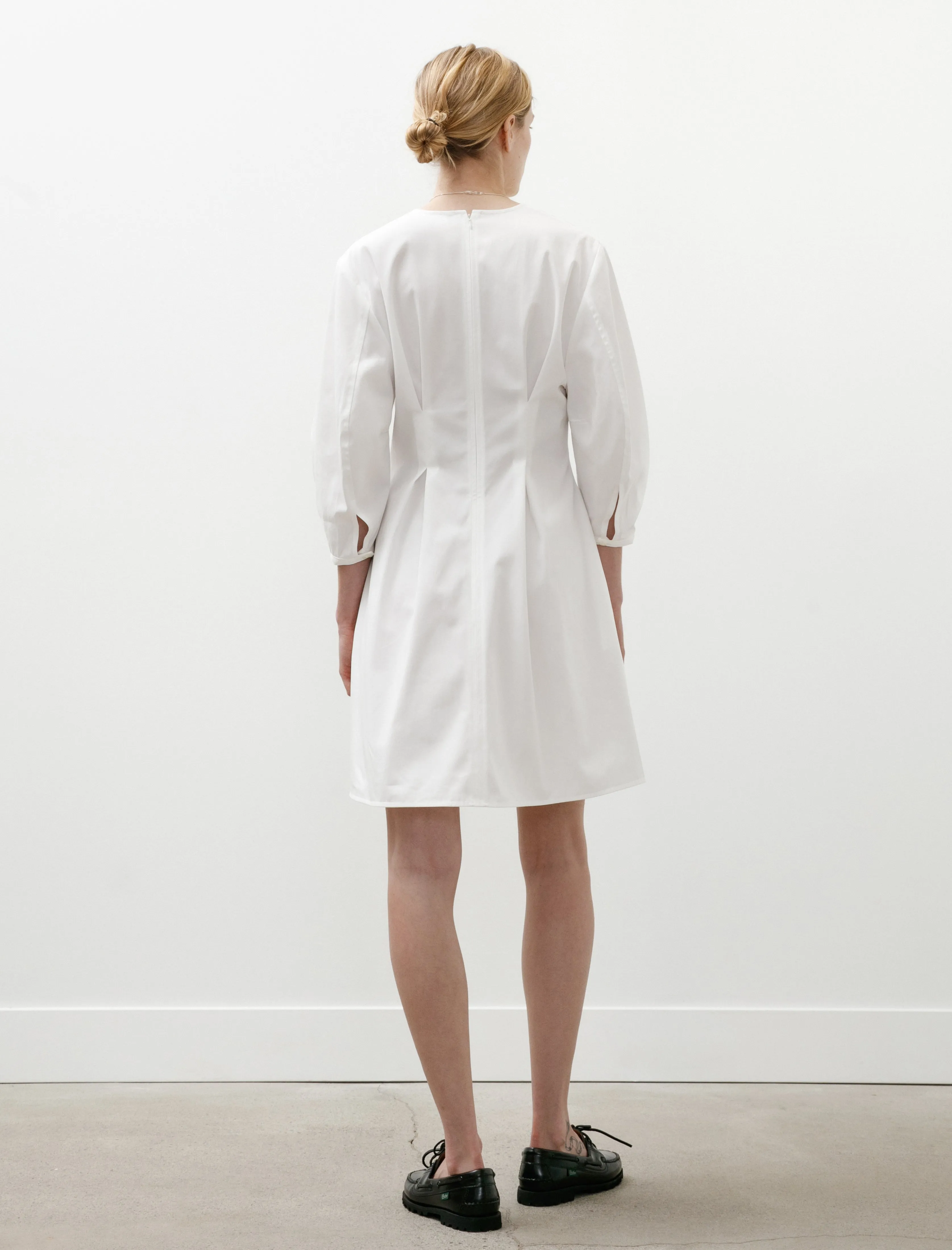 Balloon Sleeve Cotton Dress White sold by SHOP NEIGHBOR product image thumbnail 4