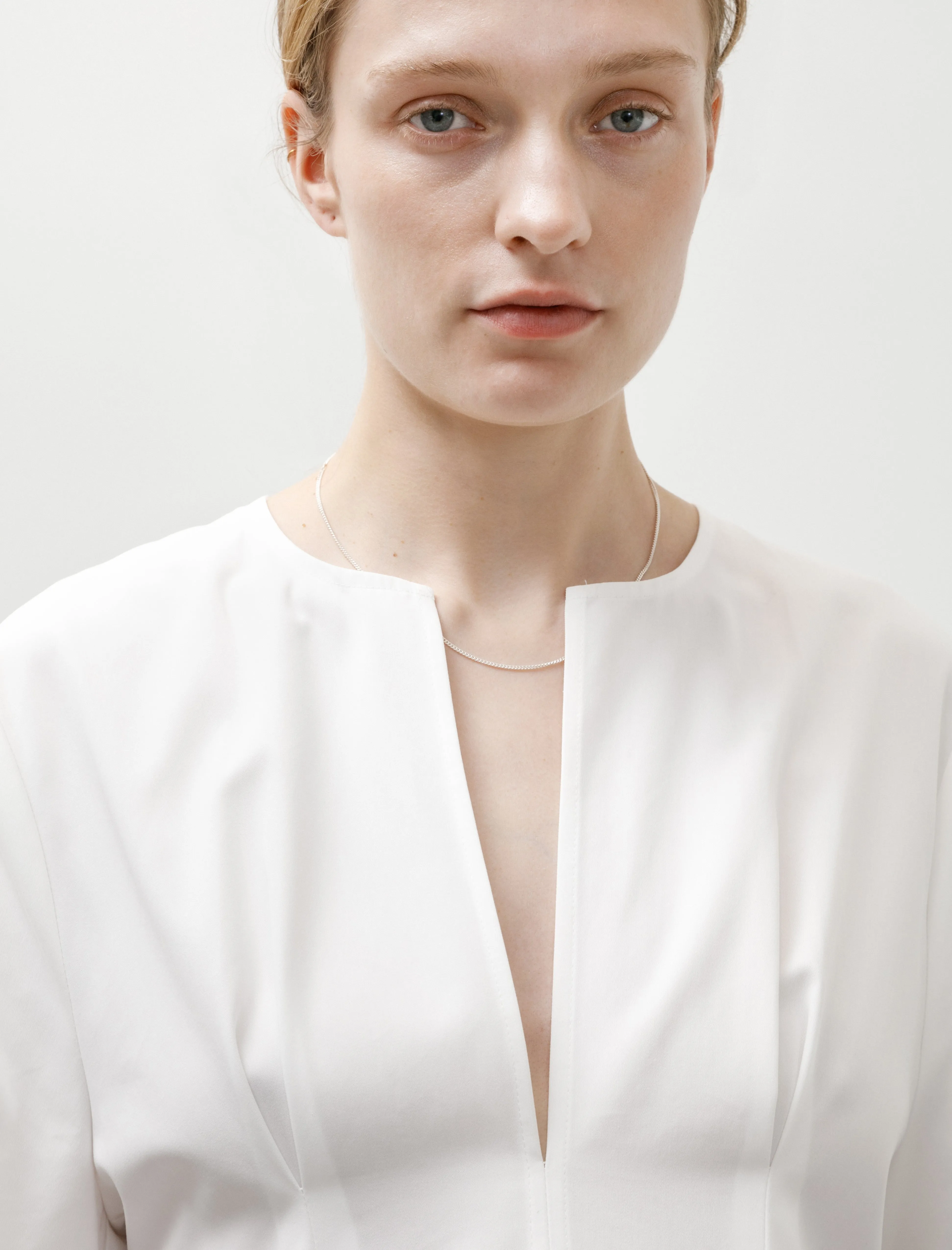 Balloon Sleeve Cotton Dress White sold by SHOP NEIGHBOR product image thumbnail 2