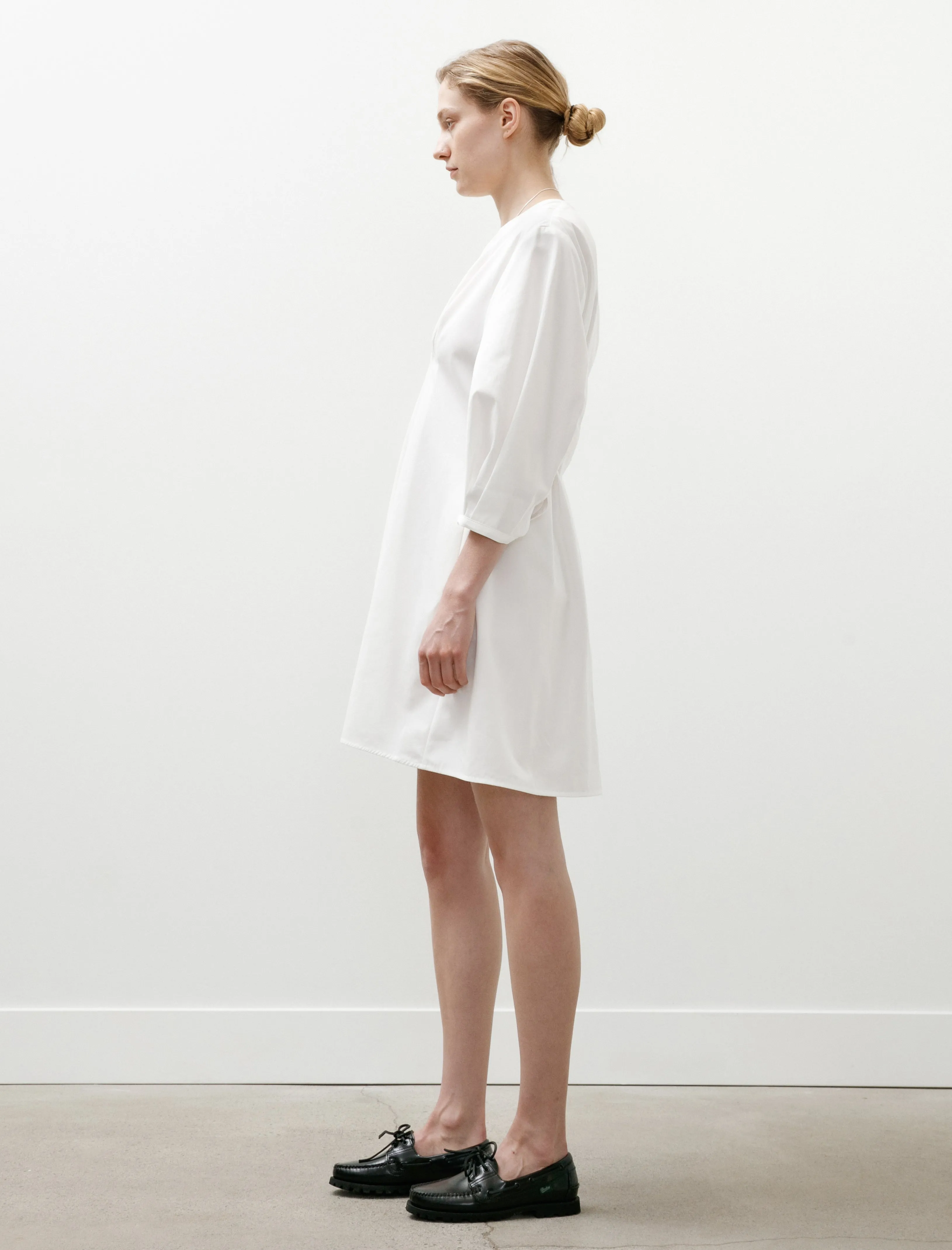 Balloon Sleeve Cotton Dress White sold by SHOP NEIGHBOR product image thumbnail 3