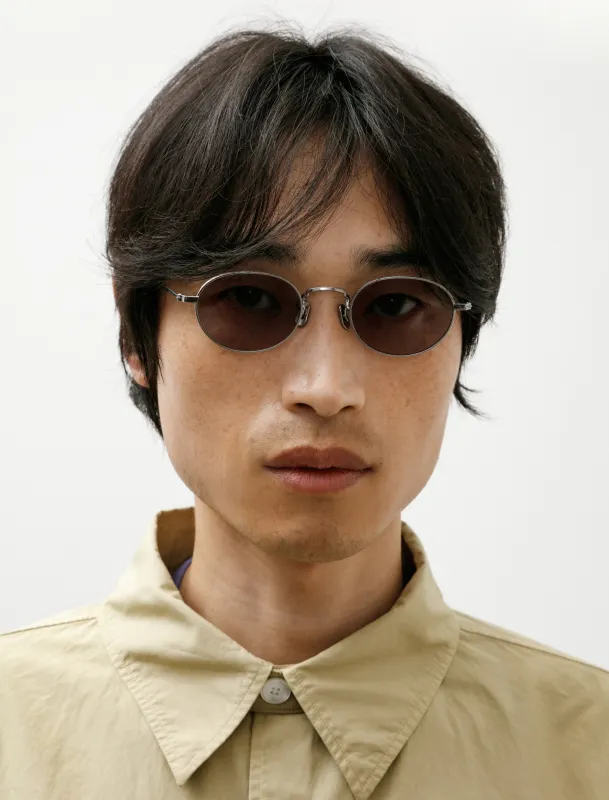 Wire Frame Sunglasses 003 Antique Silver made by SHOP NEIGHBOR