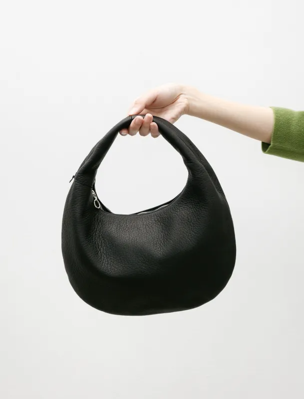 Round One Shoulder Bag Medium Black made by SHOP NEIGHBOR