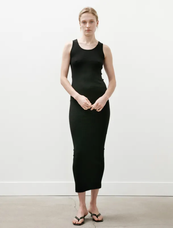 Ribbed Dress Black made by SHOP NEIGHBOR