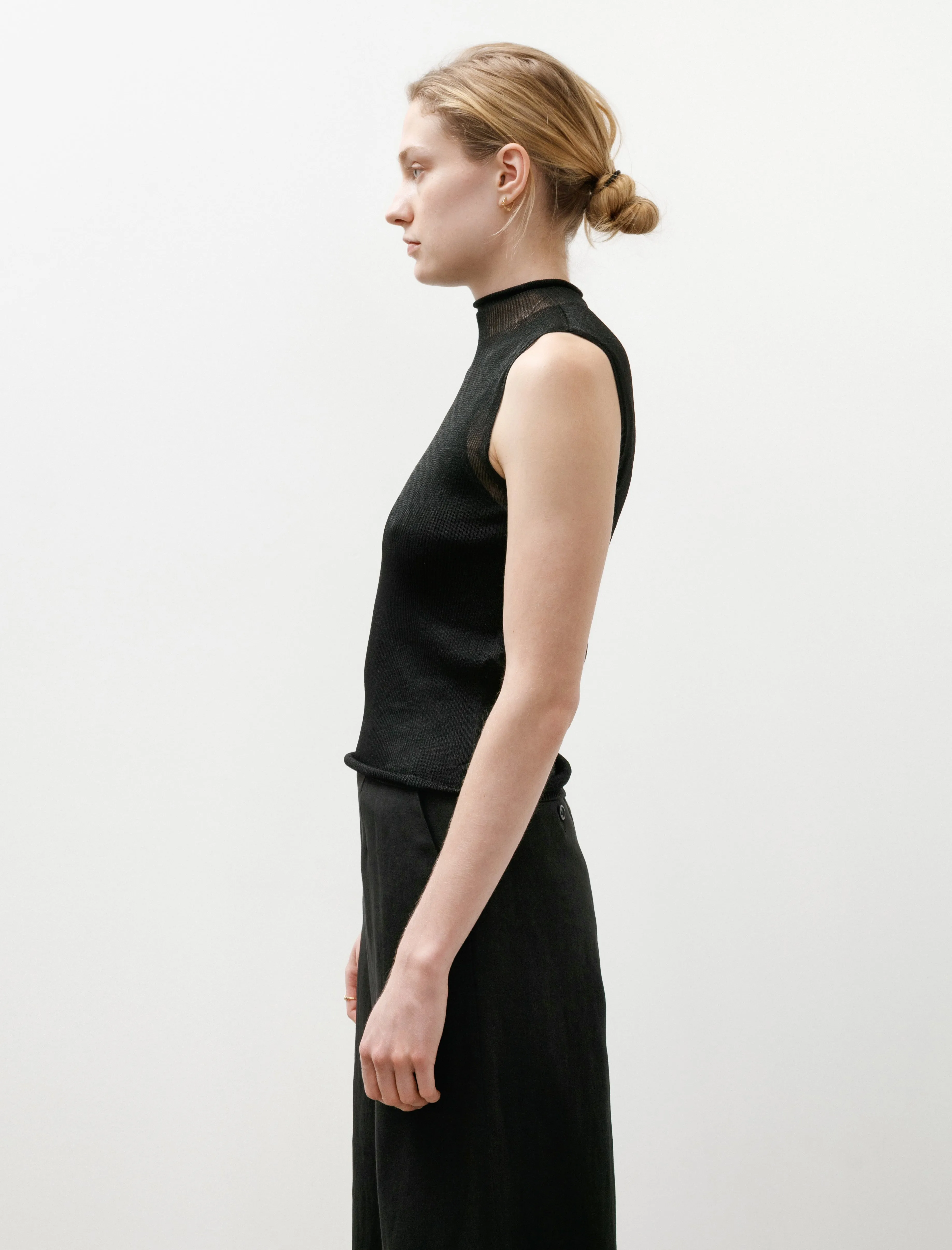 Portrait Lucent Sleeveless Top Black sold by SHOP NEIGHBOR product image thumbnail 3