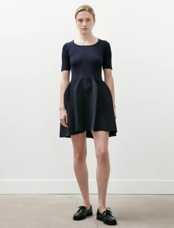 Pottery HS Glitter Roundneck Mini Dress Navy/Black made by CFCL Womens