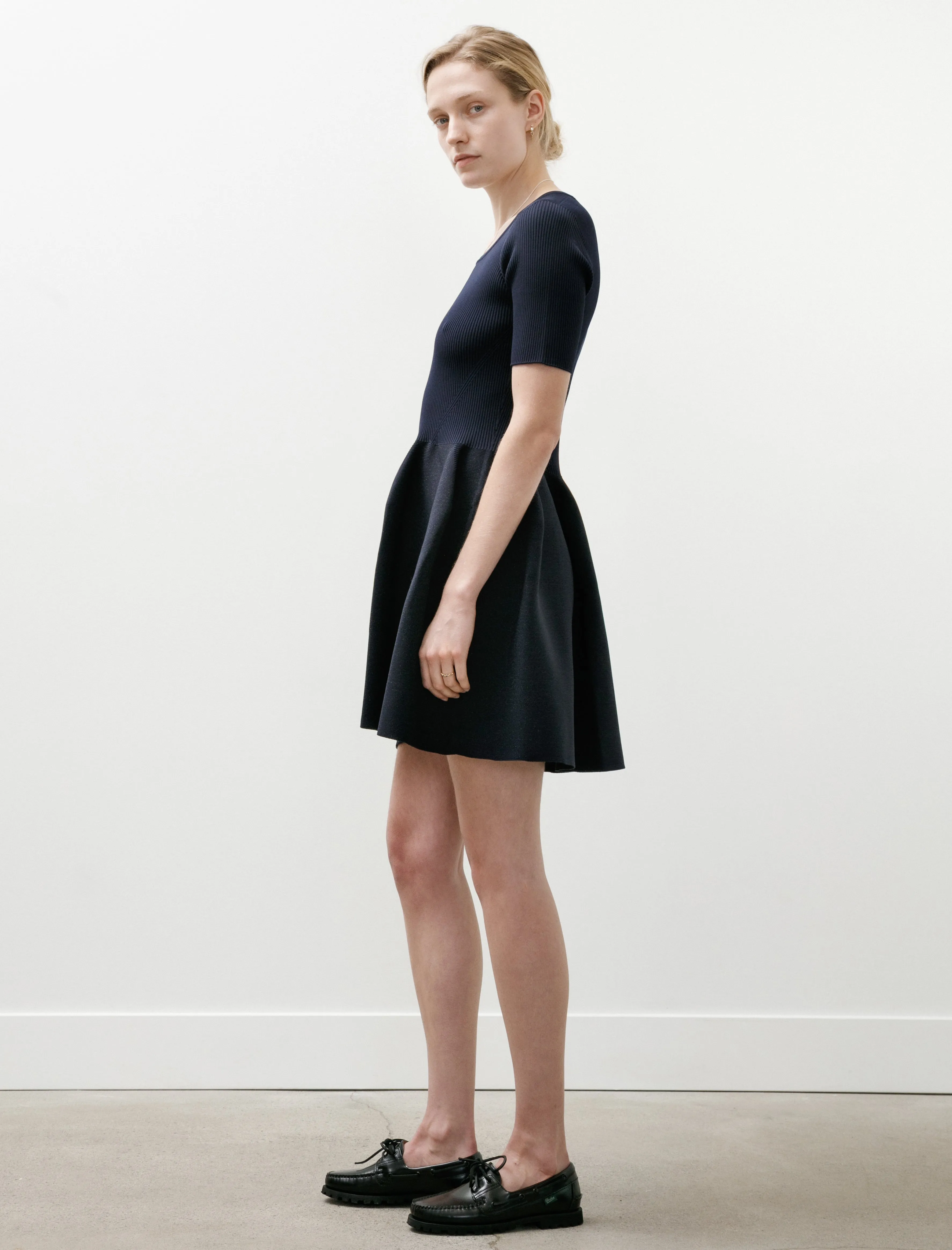 Pottery HS Glitter Roundneck Mini Dress Navy/Black sold by SHOP NEIGHBOR product image thumbnail 2