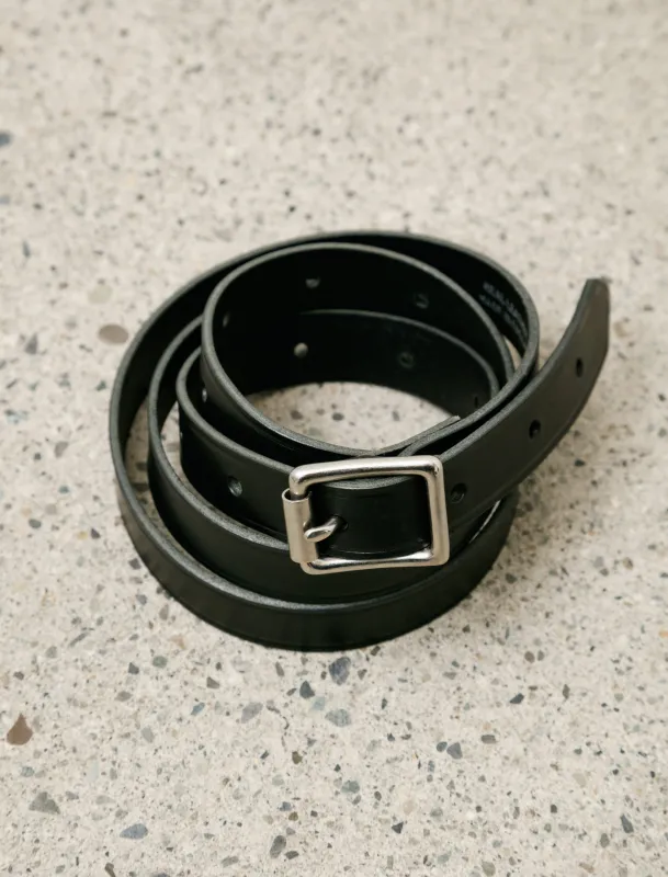 MHL Scout Belt Black Leather made by SHOP NEIGHBOR