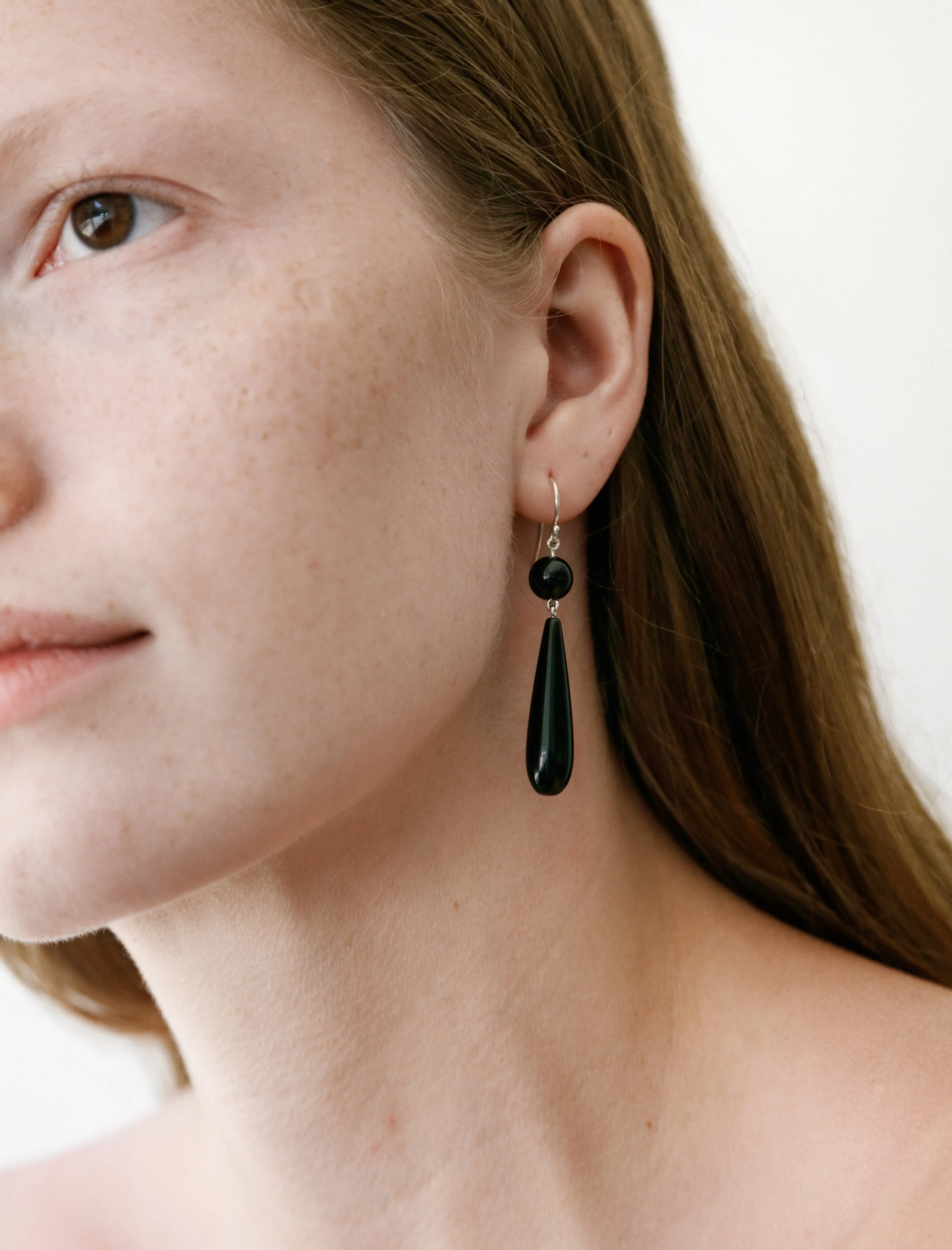 Isadore Earrings Onyx sold by SHOP NEIGHBOR product image thumbnail 2