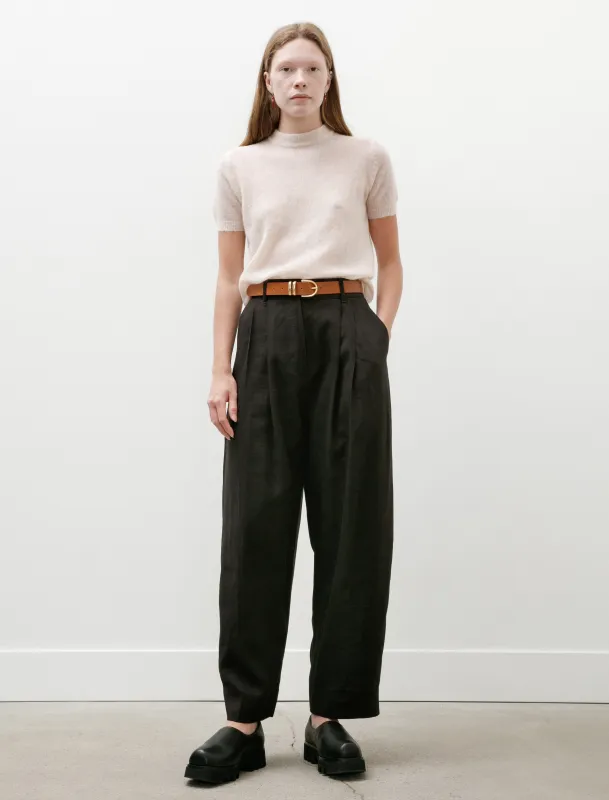 Acuna Trousers Herringbone Espresso made by SHOP NEIGHBOR