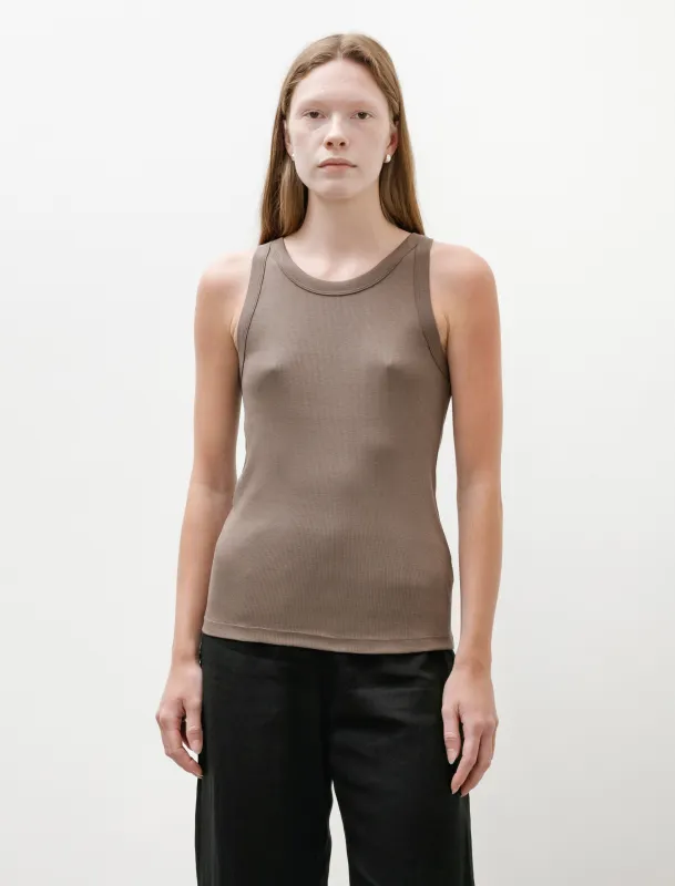 Rib Vest Dark Cedar made by SHOP NEIGHBOR