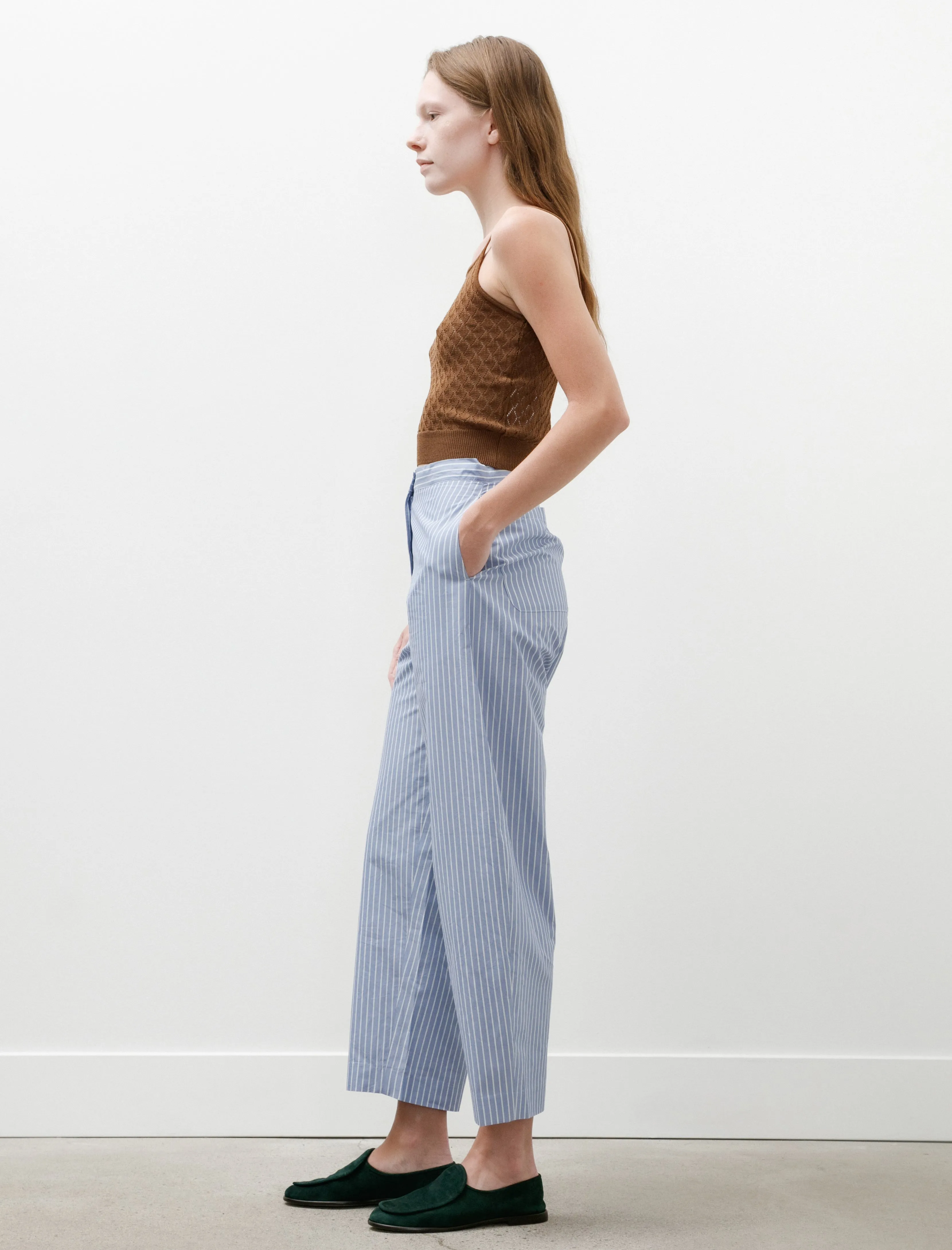 Silk Cotton Easy Curve Pants Sax sold by SHOP NEIGHBOR product image thumbnail 3