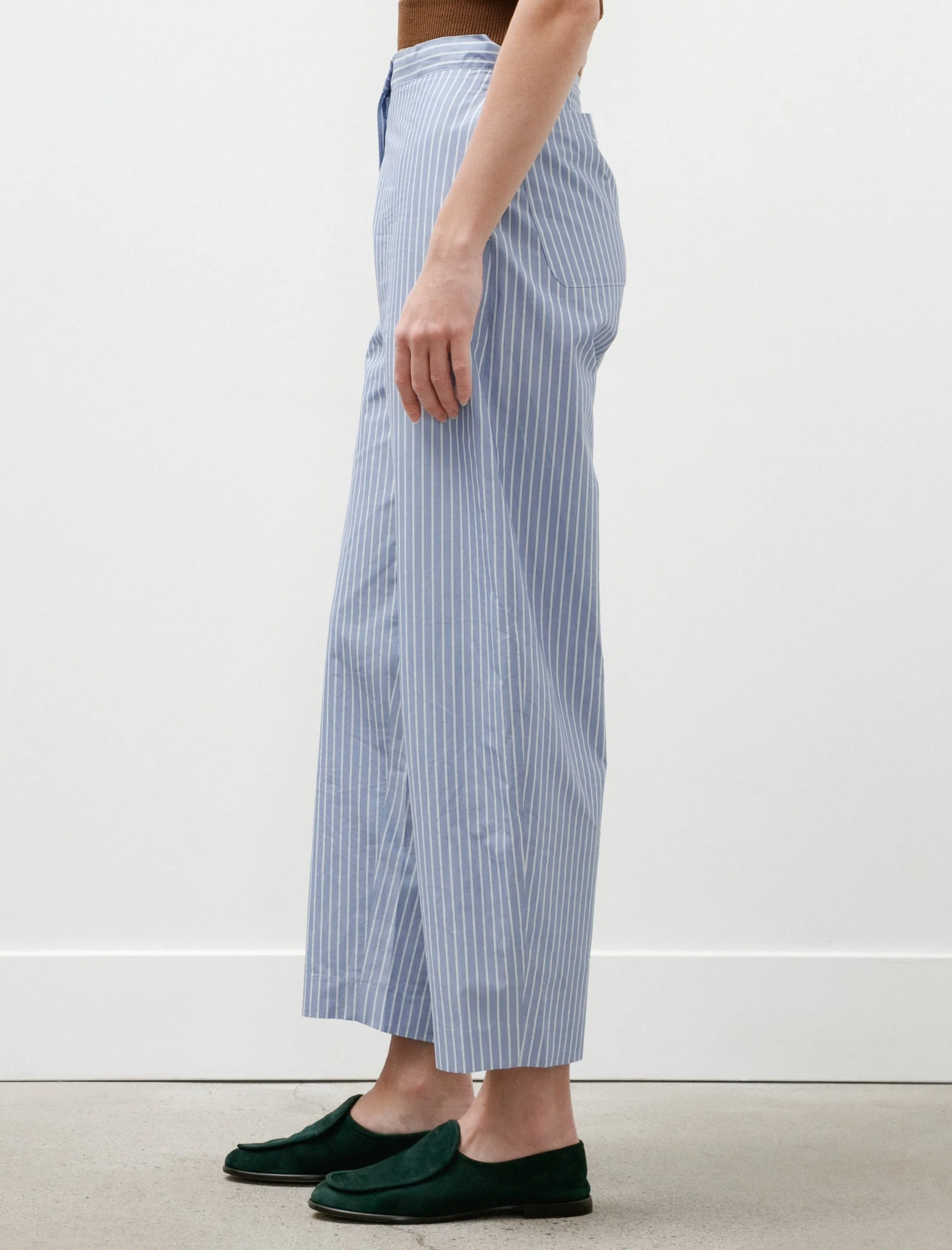 Silk Cotton Easy Curve Pants Sax sold by SHOP NEIGHBOR product image thumbnail 5