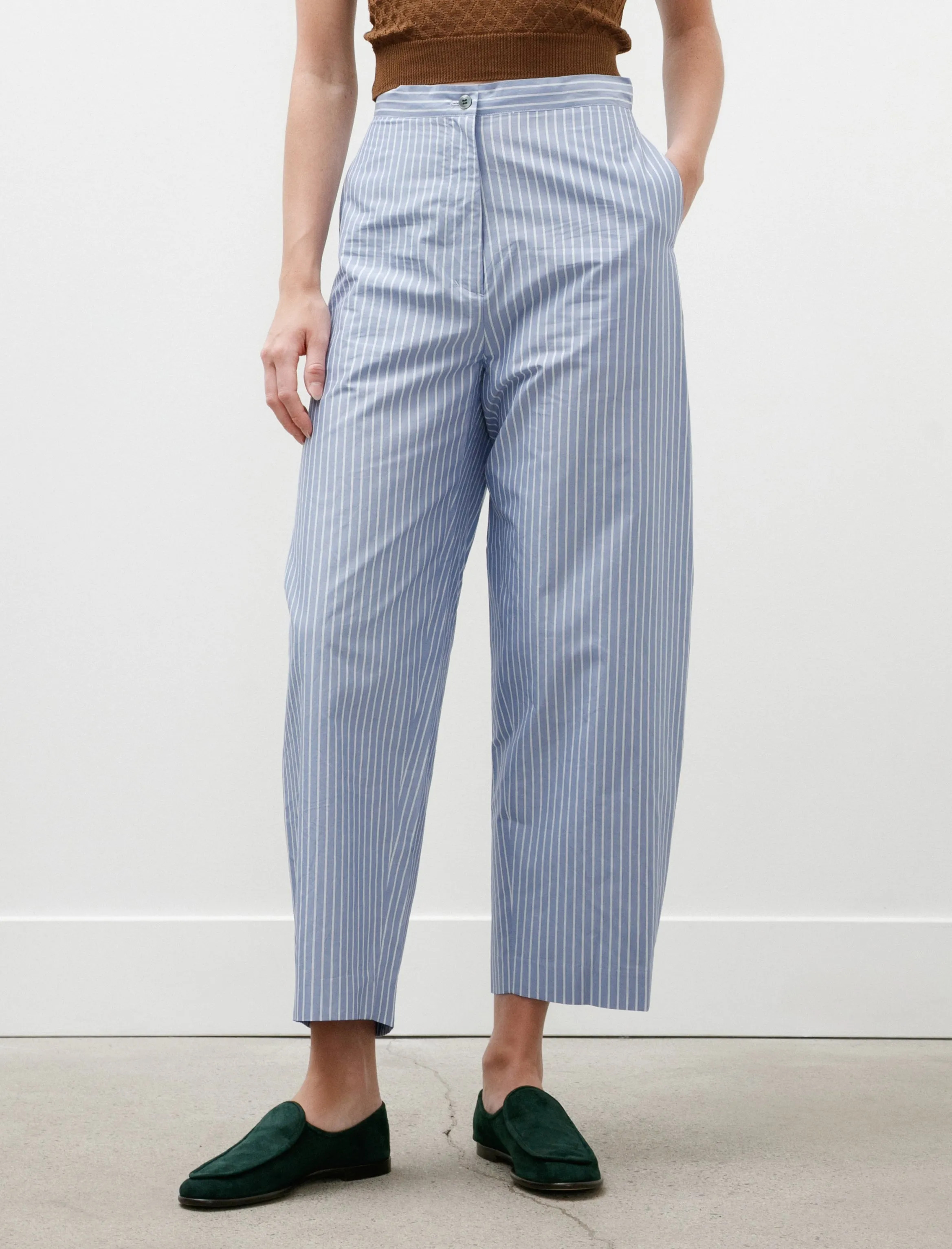 Silk Cotton Easy Curve Pants Sax sold by SHOP NEIGHBOR product image thumbnail 4
