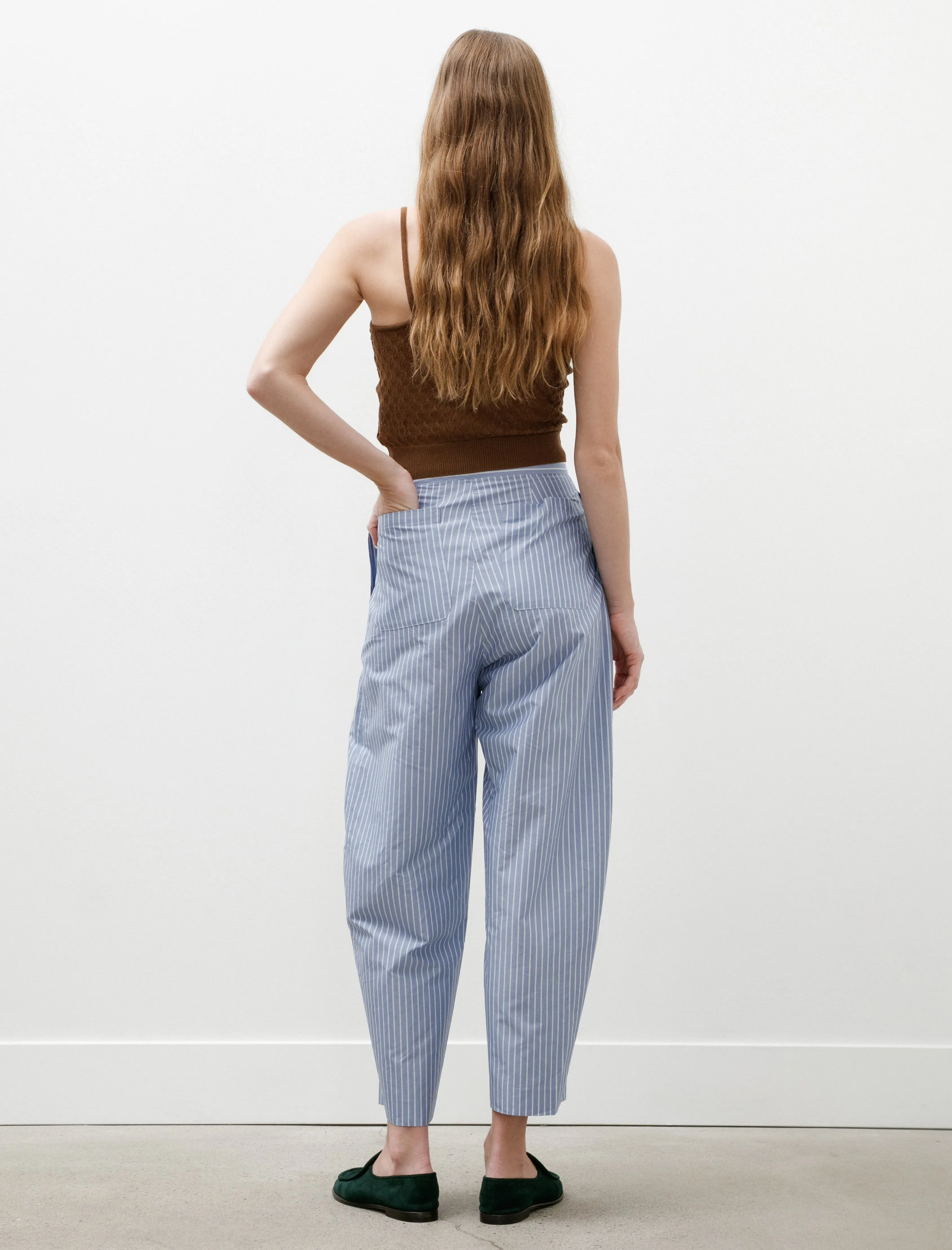 Silk Cotton Easy Curve Pants Sax sold by SHOP NEIGHBOR product image thumbnail 2