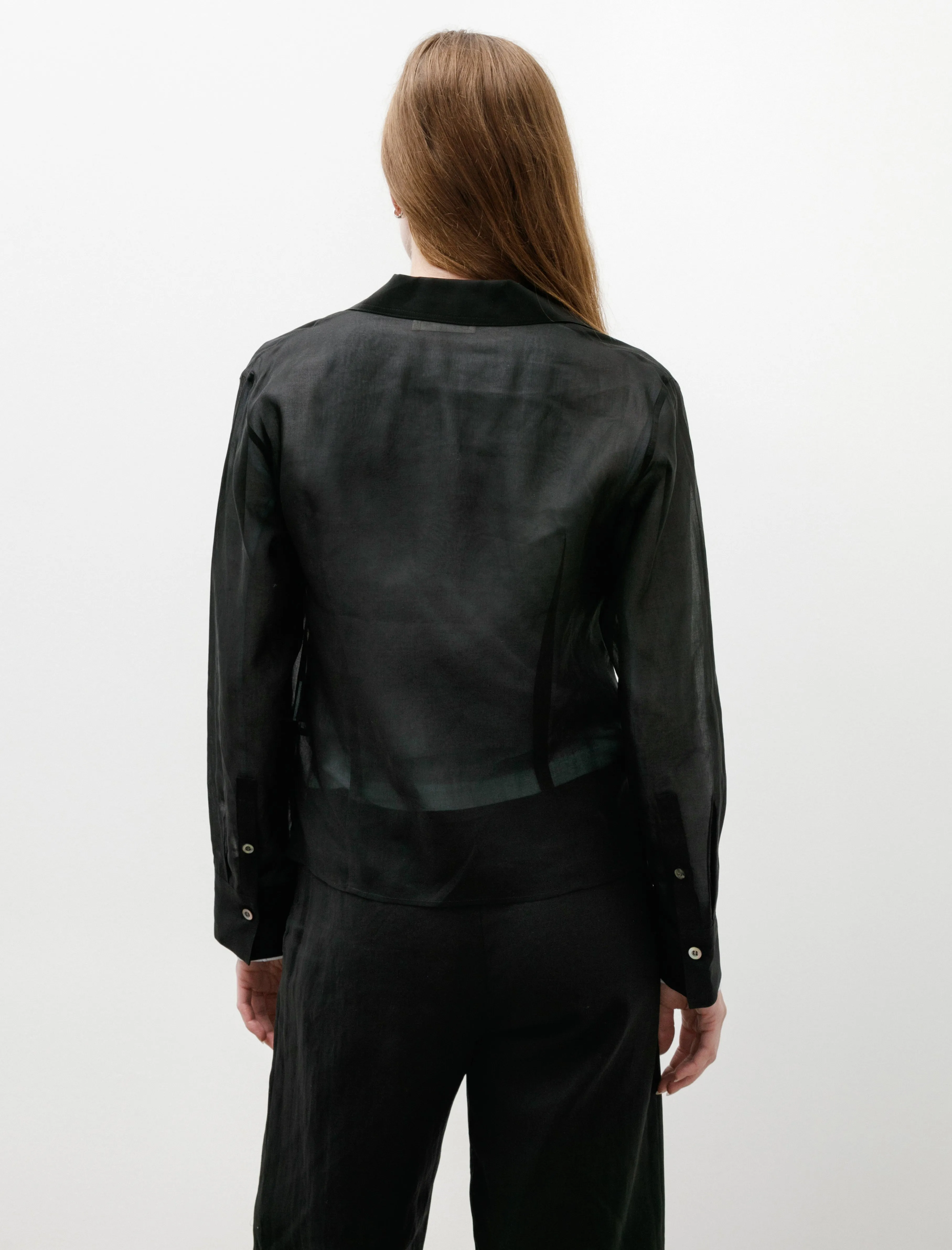 Sheer Double Pocket Shirt Black sold by SHOP NEIGHBOR product image thumbnail 2