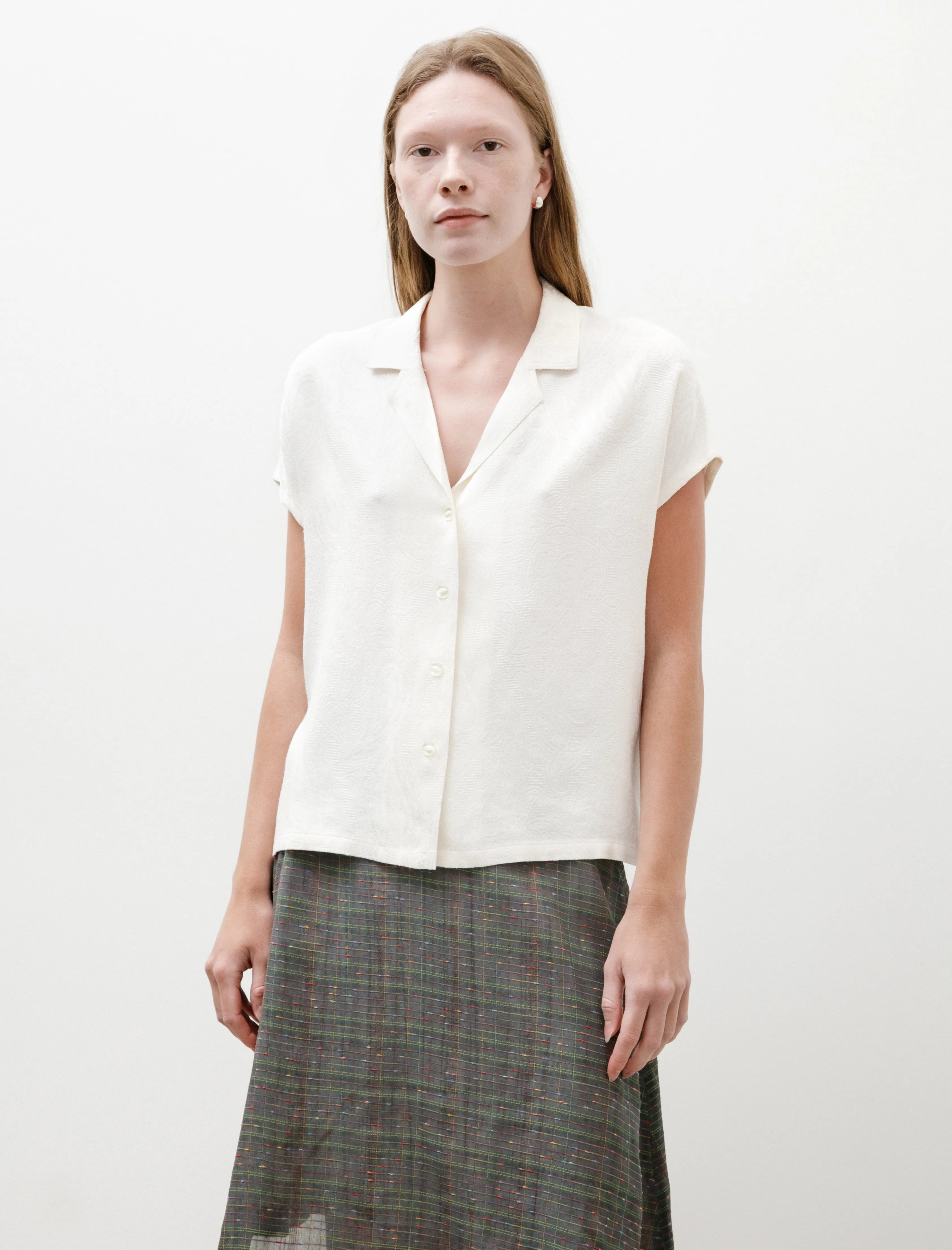 French Sleeve Blouse Paisley Jacquard sold by SHOP NEIGHBOR