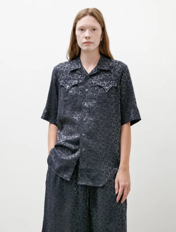 S/S Western Shirt Leopard Jacquard made by Needles Womens