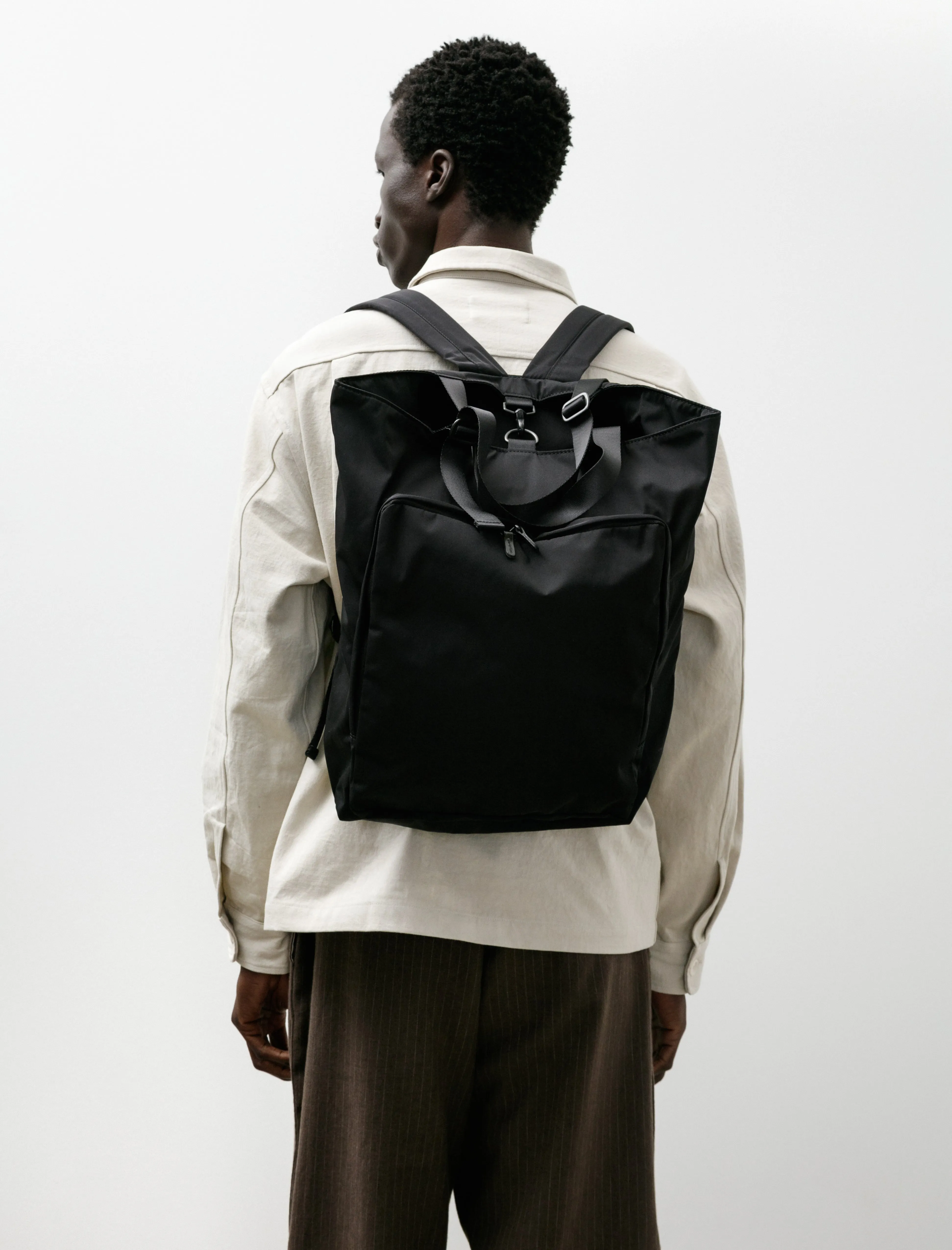 Gabardine 2way Backpack Black sold by SHOP NEIGHBOR product image thumbnail 2