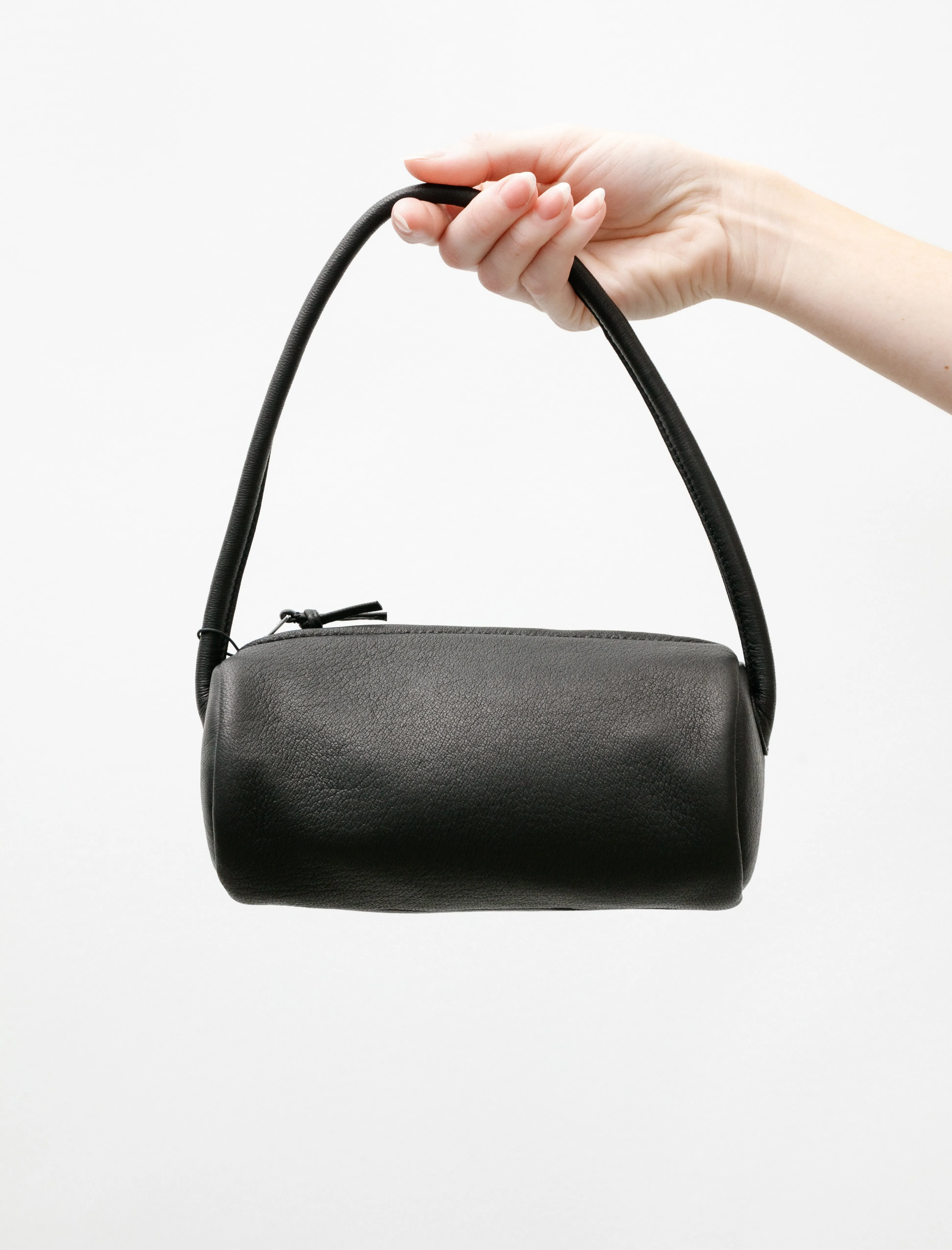 One Handle Cylinder Bag Black sold by SHOP NEIGHBOR